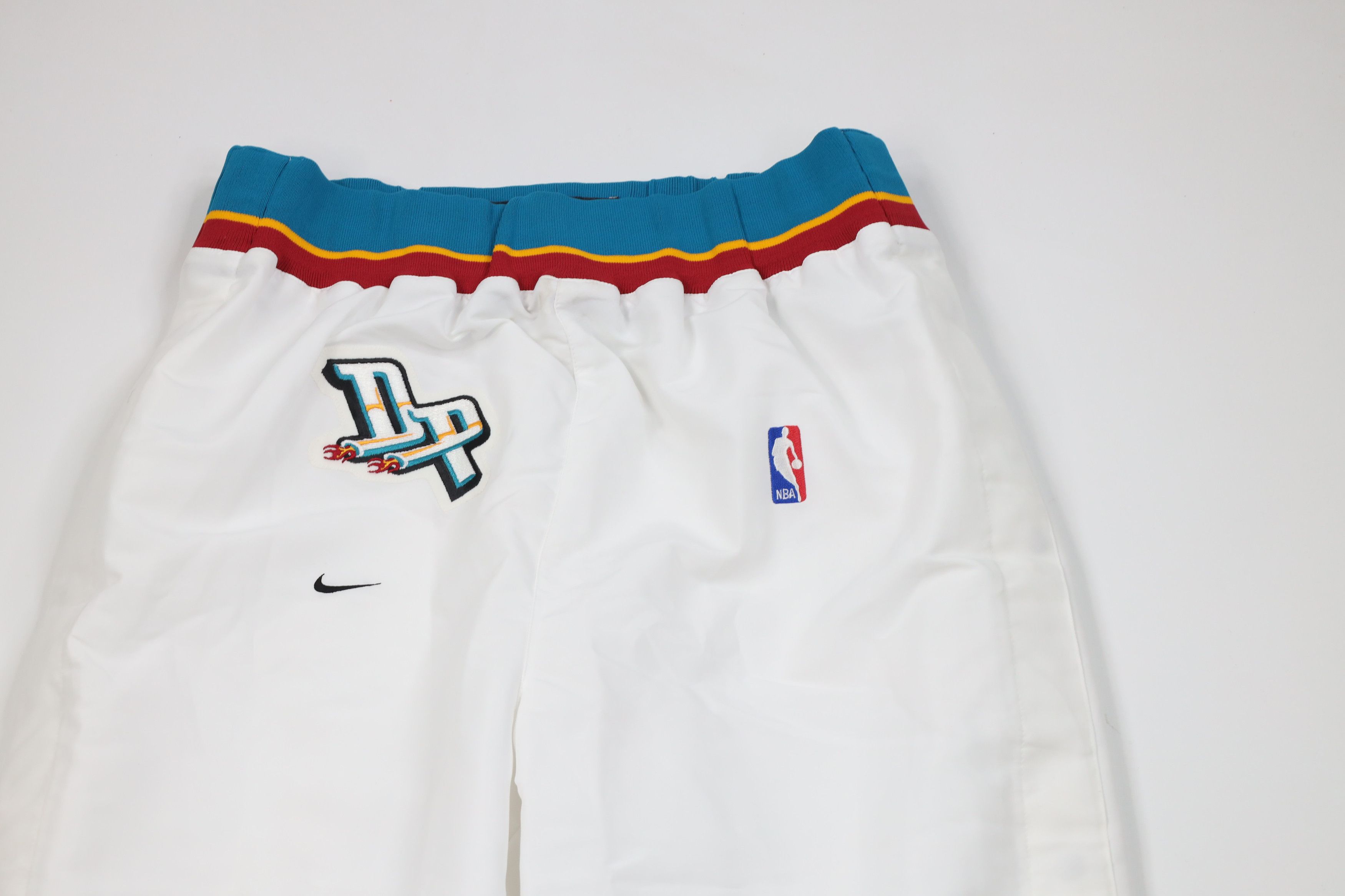 Nike Vintage 90s Nike NBA Detroit Pistons Basketball Pants White Size US 40 / EU 56 - 2 Thumbnail
