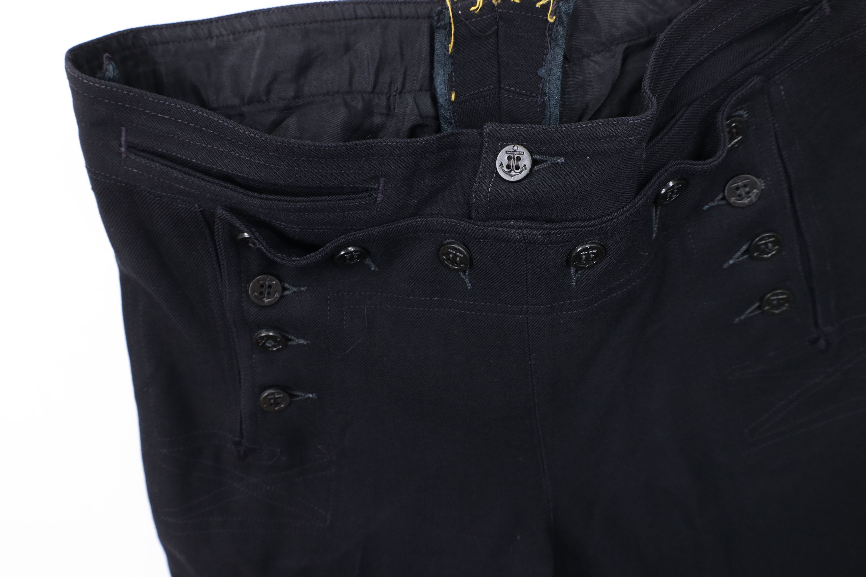 Vintage Vintage 40s World War II Naval Jack Bell Bottoms Pants Size US 28 / EU 44 - 7 Thumbnail