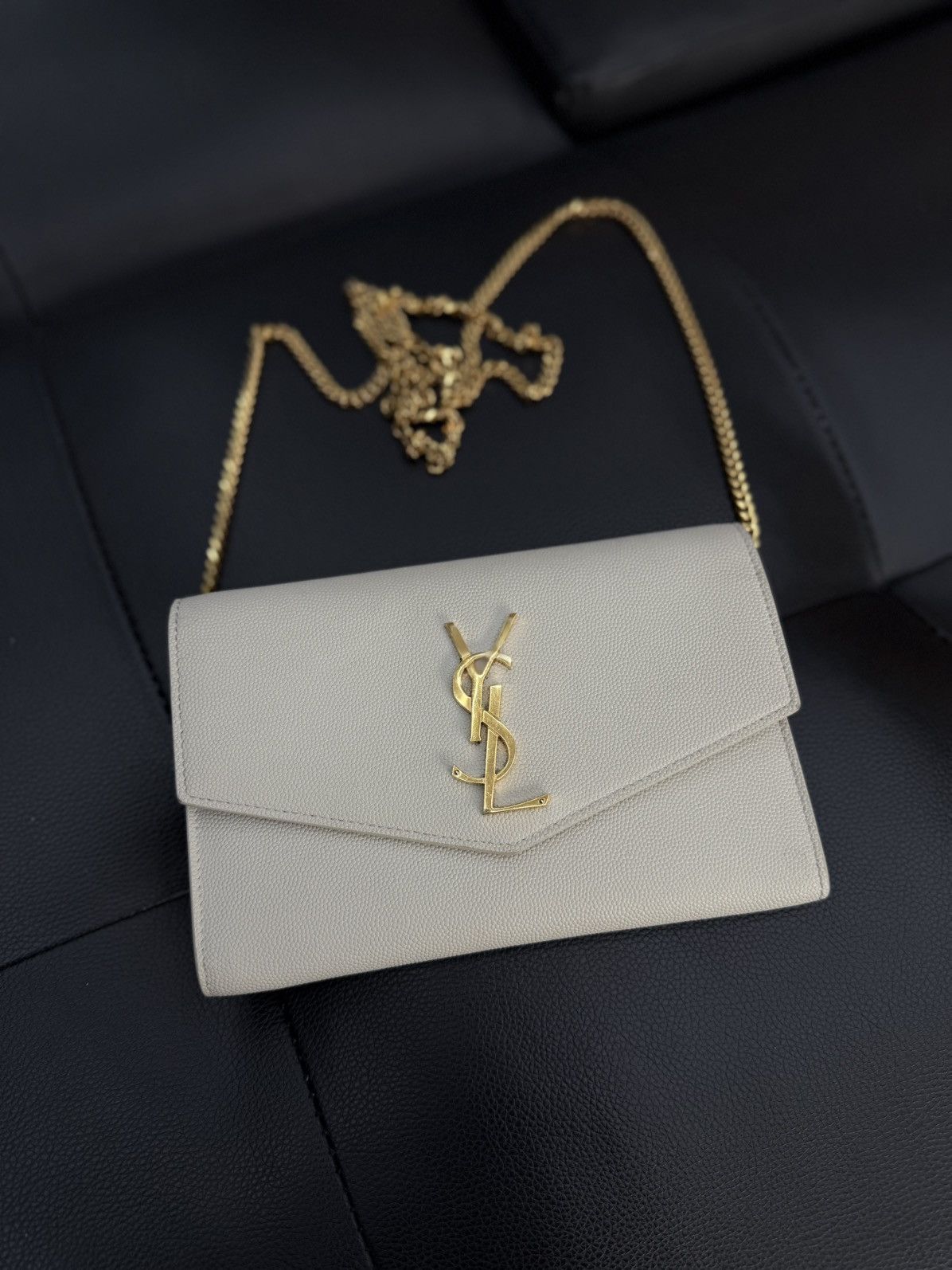 Saint Laurent Paris Saint Laurent Paris Uptown White Chain Bag Women Size ONE SIZE - 5 Thumbnail