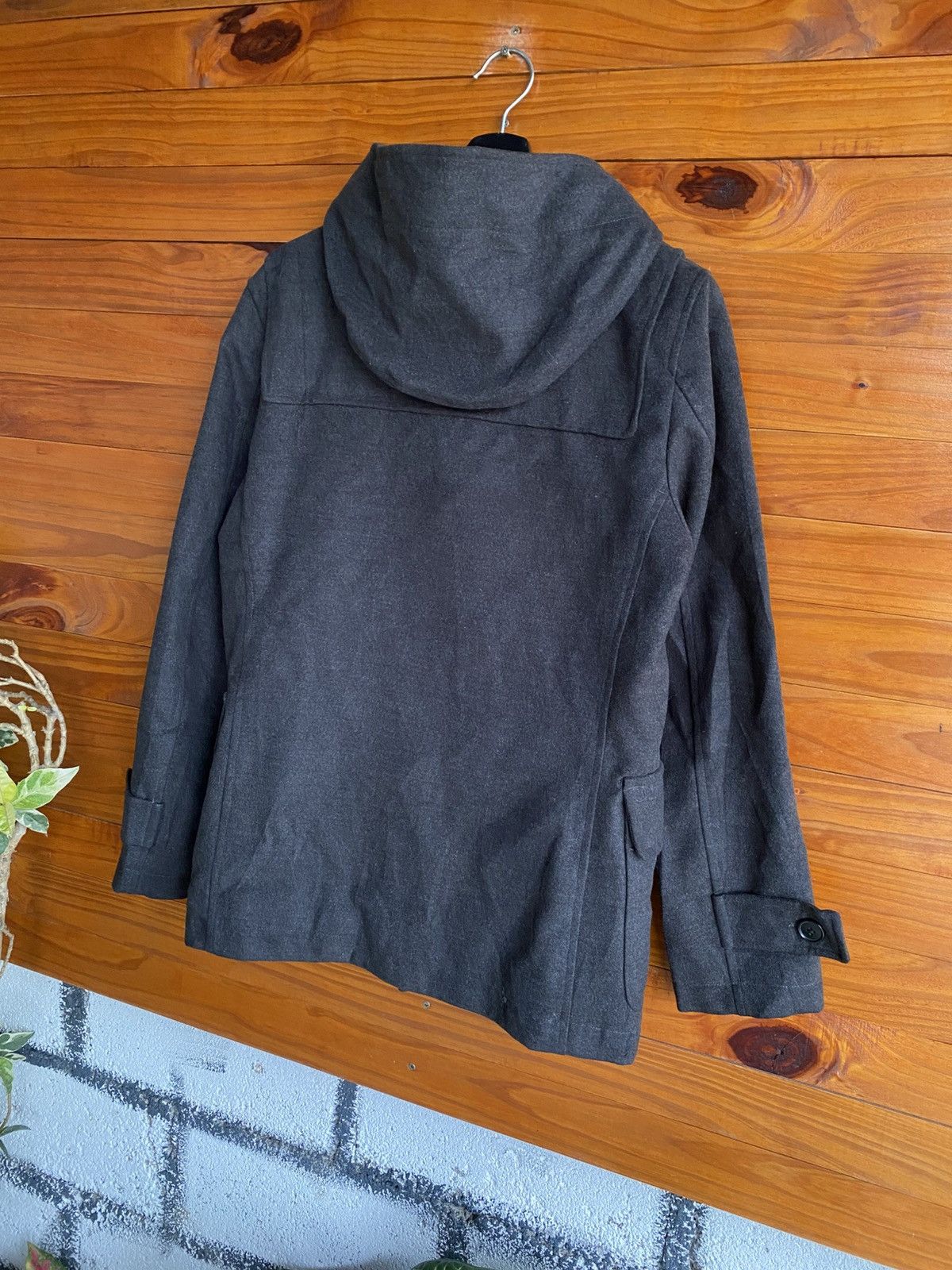 Beams Japan BEAMS HEART Hooded Duffle Coat Wool Blend Toggle Jacket Grey Size US S / EU 44-46 / 1 - 9 Thumbnail