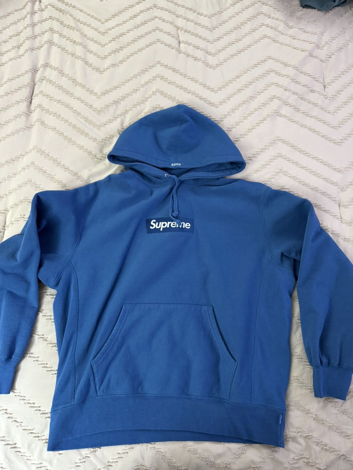 Supreme Supreme Box Logo Hooded BLUE HOODIE Sweatshirt (FW23
