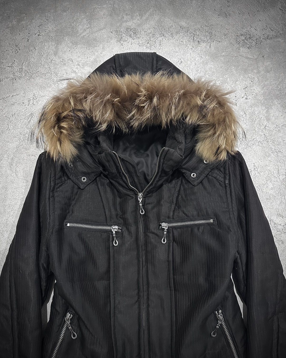 Japanese Brand Vkei Male & Co Fur Hood Riders Jacket Kmrii Lgb Style Size US L / EU 52-54 / 3 - 2 Thumbnail
