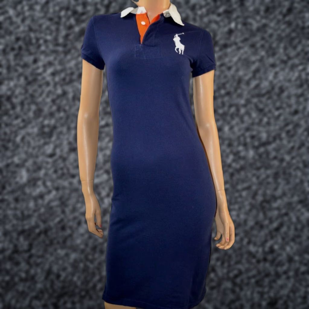 Ralph Lauren Ralph Lauren NAVY RUGBY POLO DRESS WHITE BIG PONY NWT XS 98 VALUE NWT XS Size XS / US 0-2 / IT 36-38 - 1 Preview