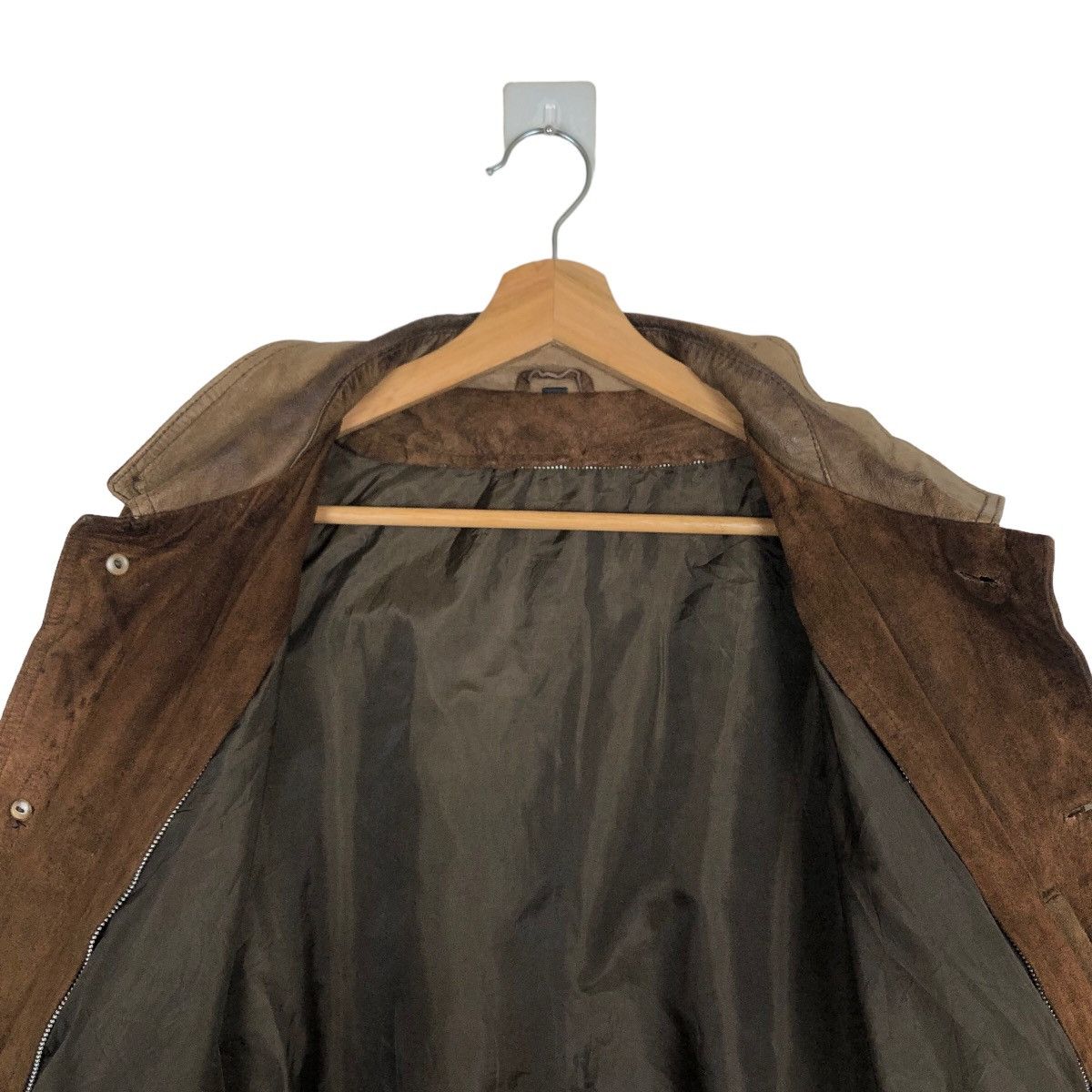 Japanese Brand 🔥VINTAGE GENUINE LEATHER JACKET CARGO INSPIRE ISSEY MIYAKE Size US L / EU 52-54 / 3 - 10 Thumbnail