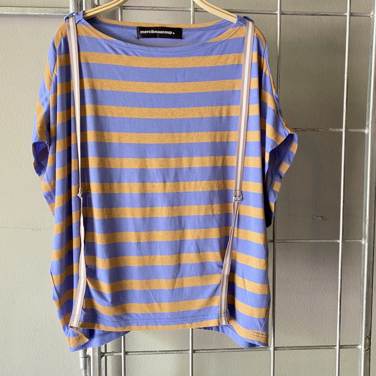 mercibeaucoup Mercibeaucoup, Purple & Yellow Striped Top by Merii Size L / US 10 / IT 46 - 21 Thumbnail