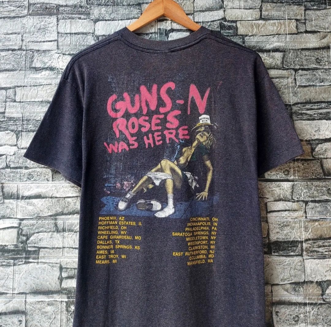 Band Tees 🔥RARE FIND🔥Vintage 80s Guns N Roses Was Here Tour Size US M / EU 48-50 / 2 - 4 Thumbnail