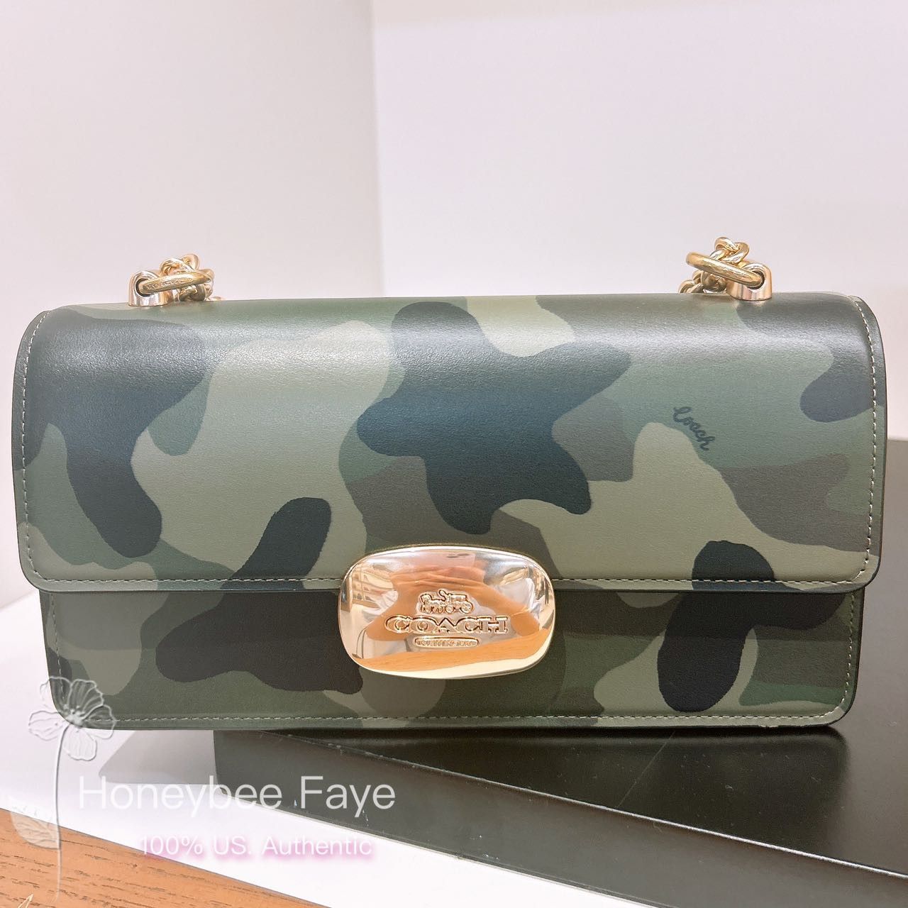 Coach NWT Coach Eliza Flap Crossbody Bag With Camo Print CV948 Size ONE SIZE - 1 Thumbnail