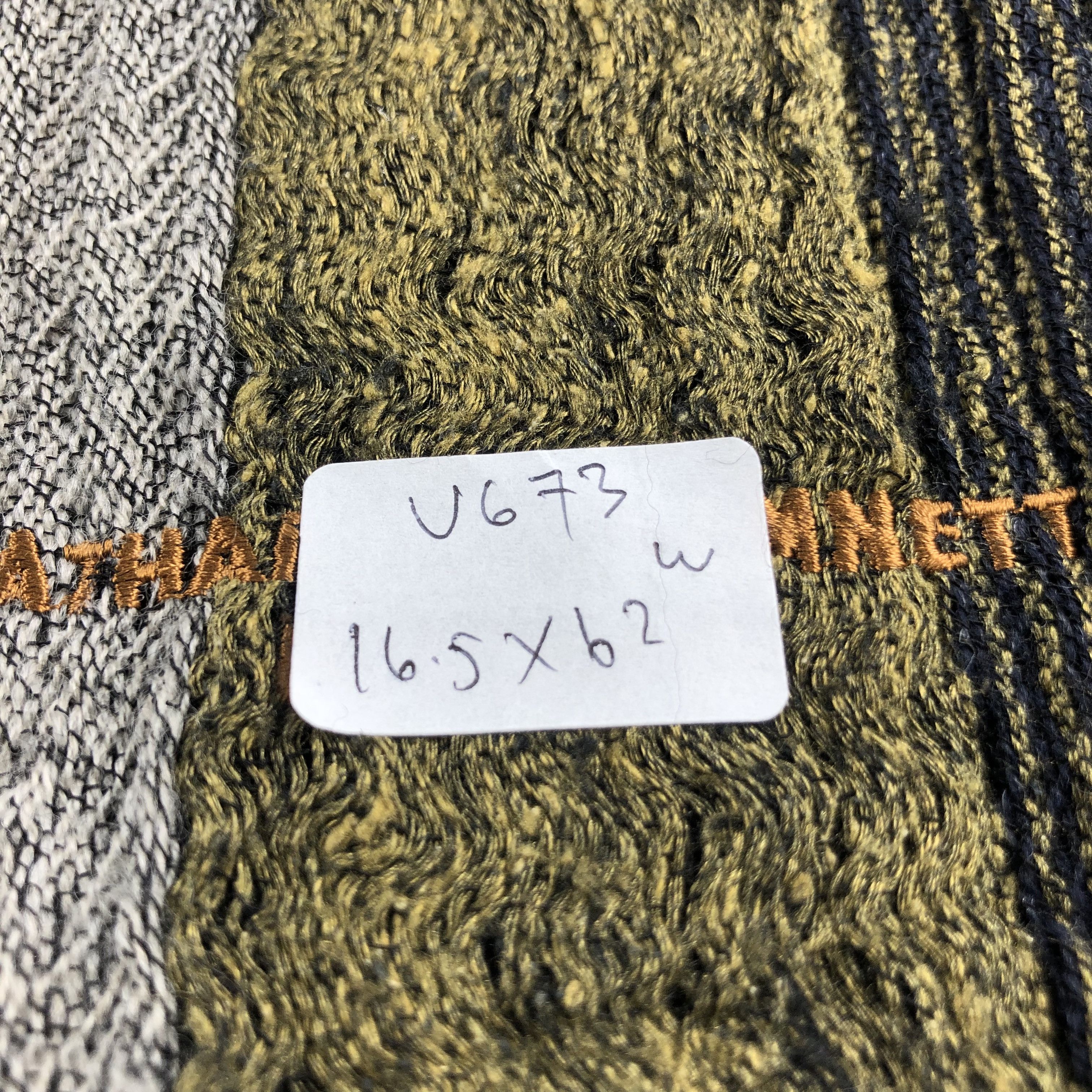 Katharine Hamnett London Katahrine Hamnett London Striped Wool Scarf Muffler V673 Size ONE SIZE - 6 Thumbnail