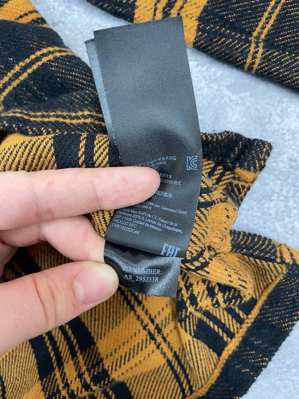 Allsaints AllSaints Men Shirt Black Yellow Check Flannel Long Sleeve Size US M / EU 48-50 / 2 - 6 Thumbnail