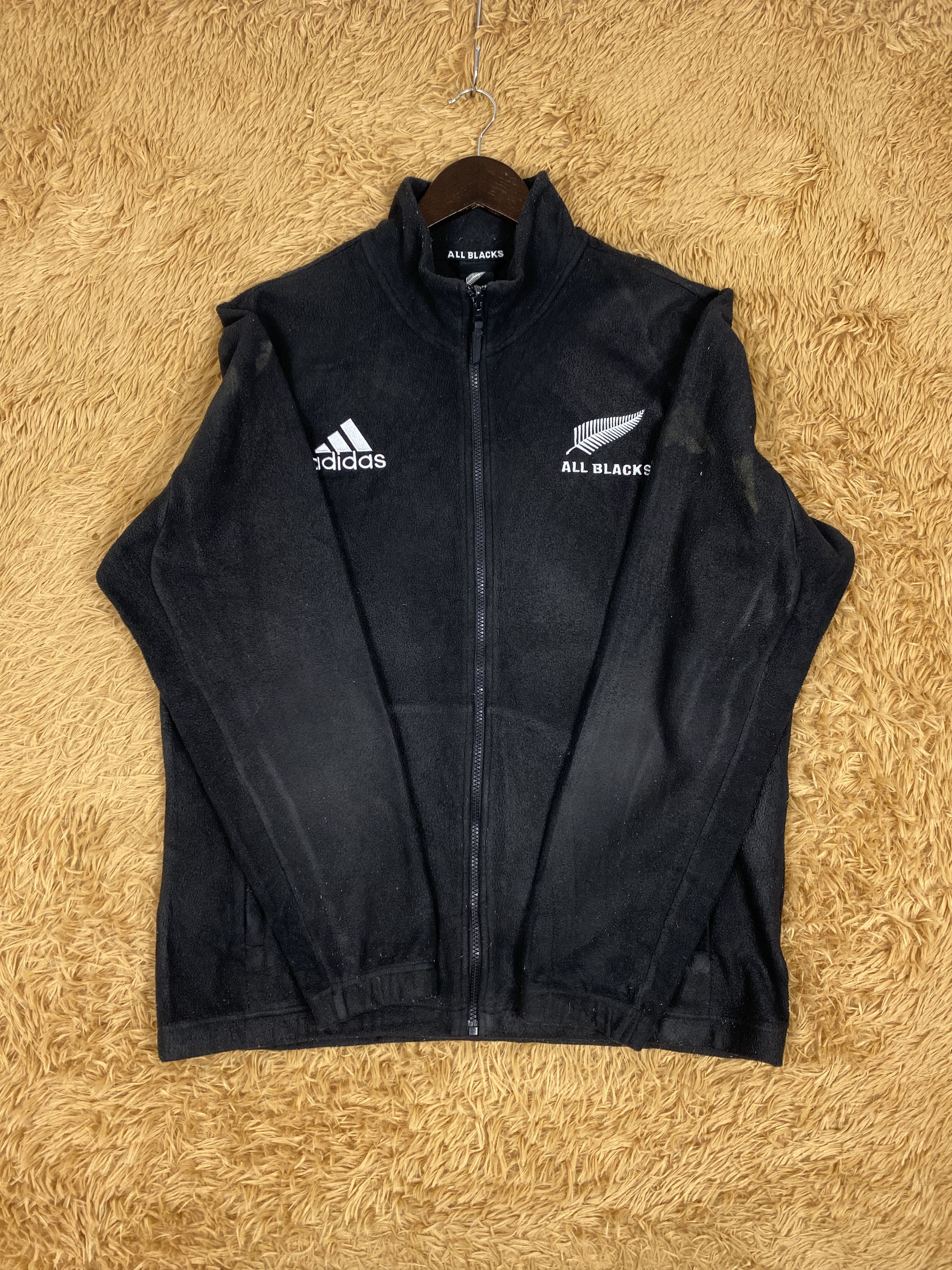 Adidas × All Blacks × Vintage Vintage Adidas All Black Sweaters Size US L / EU 52-54 / 3 - 3 Thumbnail