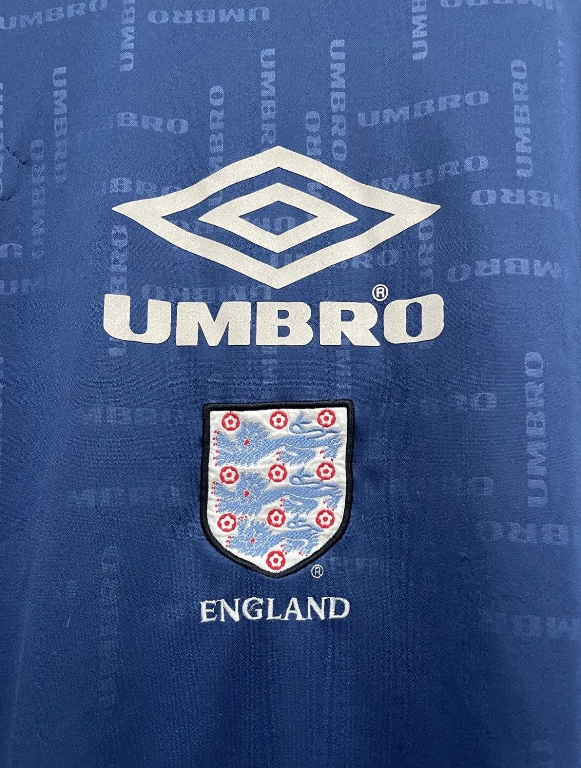 Umbro England 1996 Training Football Shirt Soccer Jersey Umbro Size US L / EU 52-54 / 3 - 3 Thumbnail