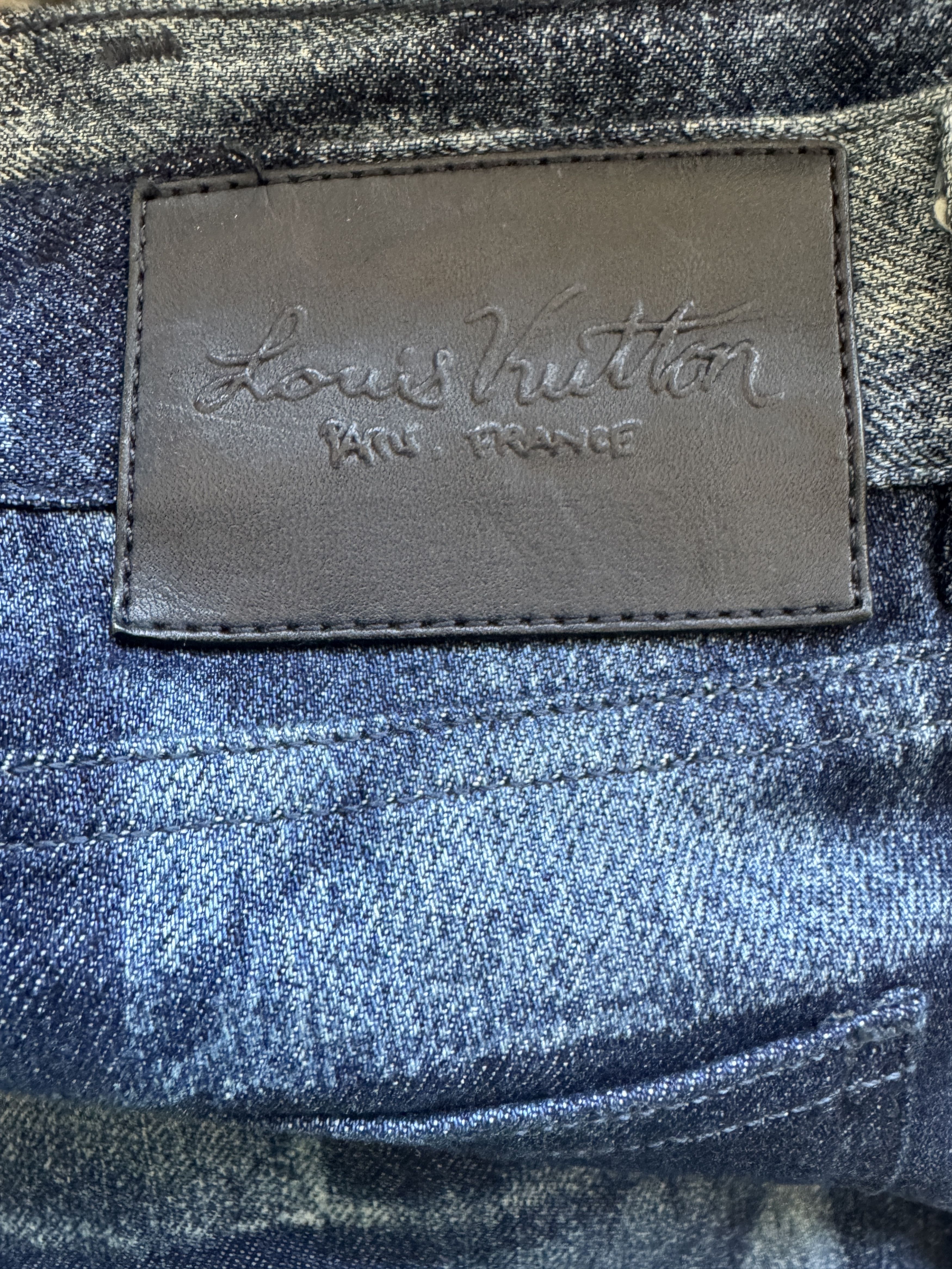 Louis Vuitton Louis Vuitton Salt Damier Print Denim Jeans Size US 36 / EU 52 - 10 Thumbnail
