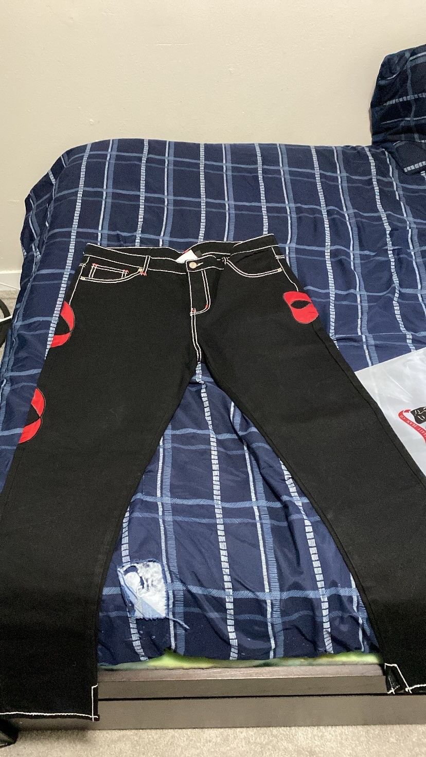Asaali Asaali Laugh Now Cry Later Denim Jeans Size US 36 / EU 52 - 4 Thumbnail