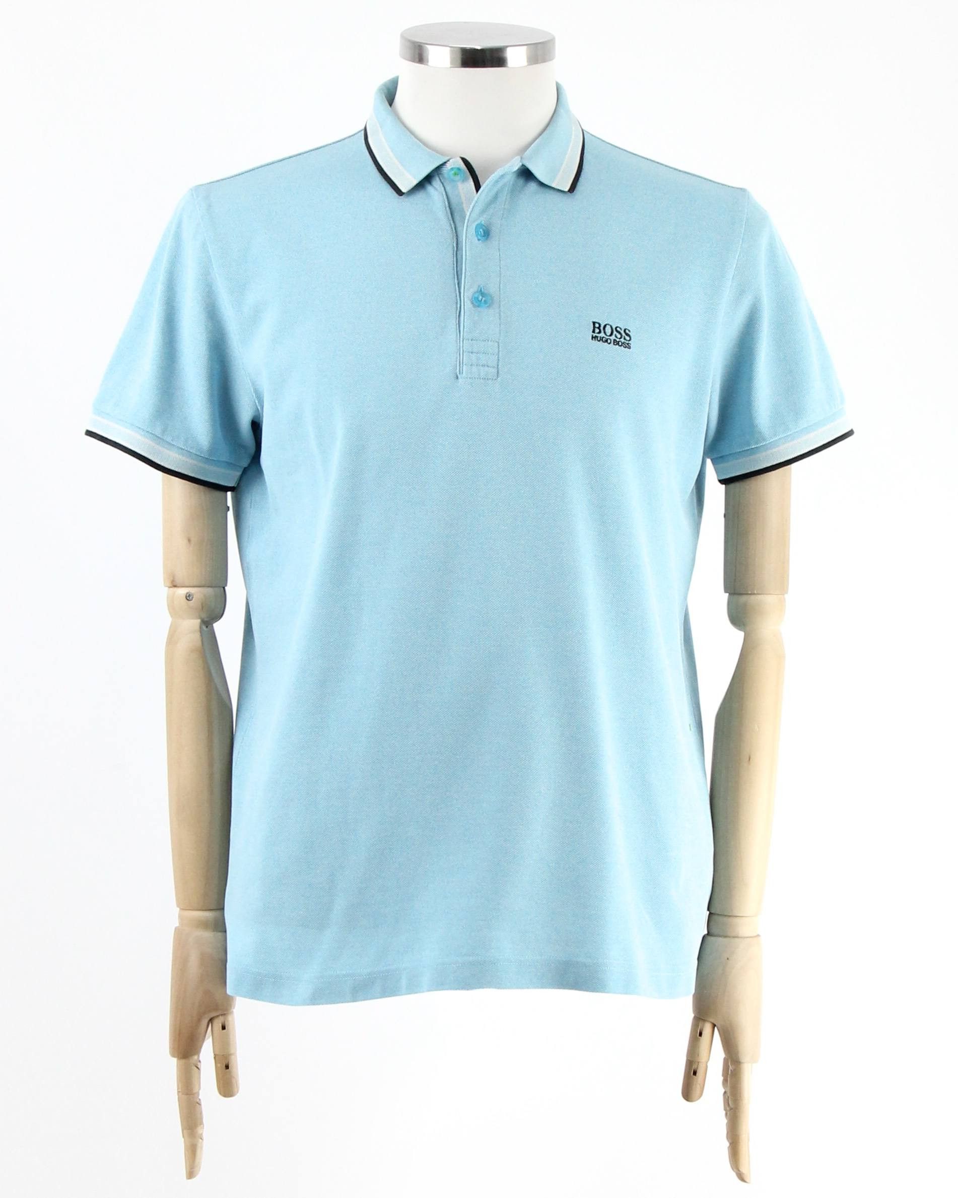 Hugo Boss HUGO BOSS Blue polo shirt with logo Size US L / EU 52-54 / 3 - 1 Thumbnail