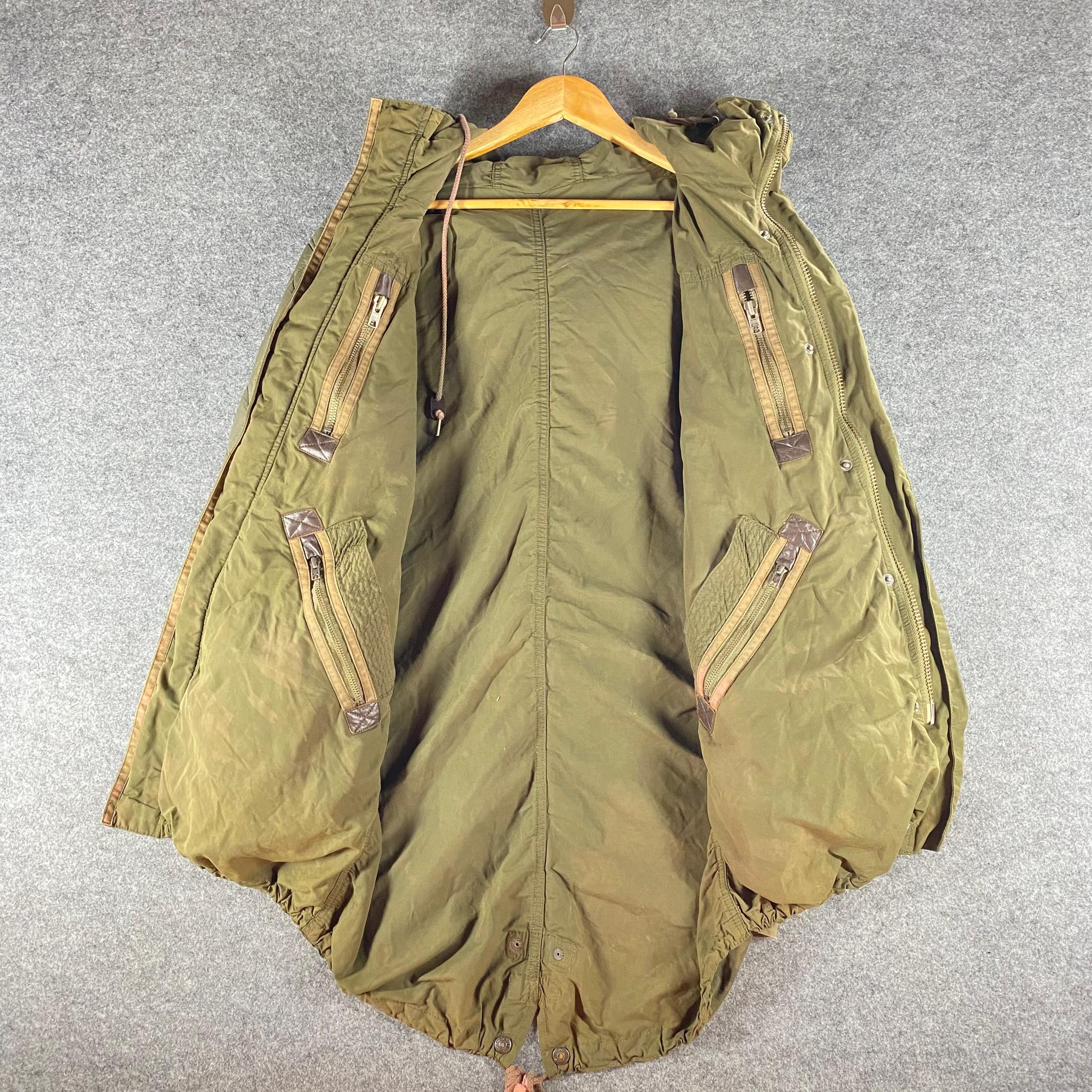 Schott Vintage 90s Schott Bros Inc Millitary Parka Jacket Size US M / EU 48-50 / 2 - 8 Thumbnail