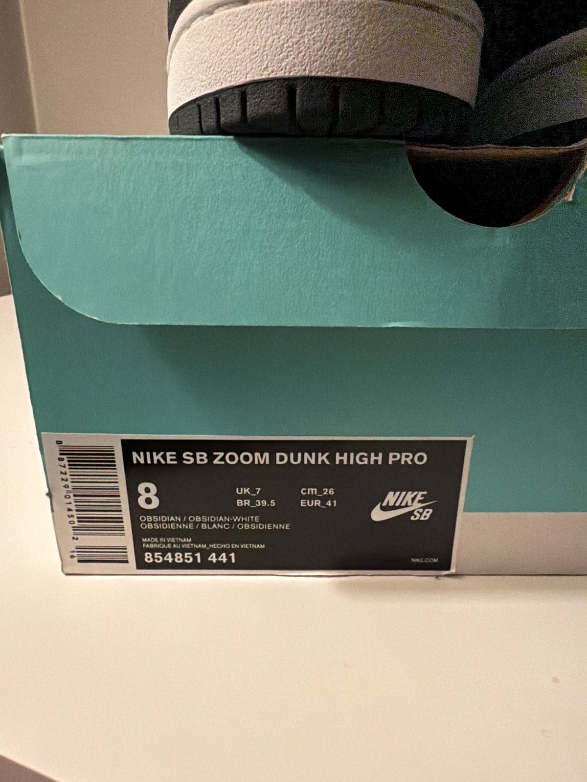 Nike NIKE SB DUNK HIGH COURT OBSIDIAN US SZ 8 Size US 8 / EU 41 - 10 Thumbnail