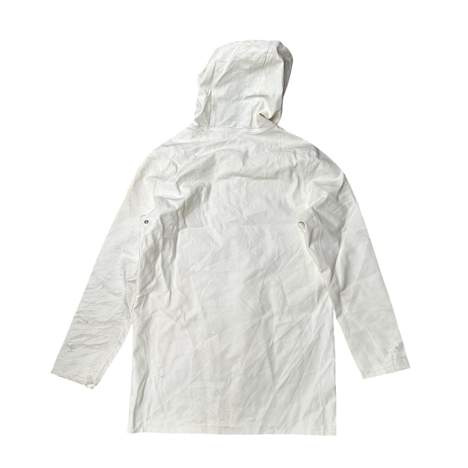 Stutterheim Stutterheim Goteborg Coat Raincoat Womens XS White Hooded Size XS / US 0-2 / IT 36-38 - 2 Thumbnail