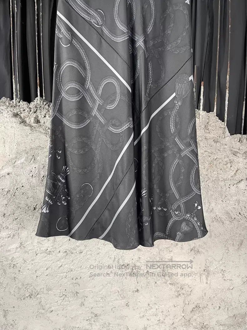 Hermes Hermes Silk long dress Size 42" / US 20 - 4 Thumbnail