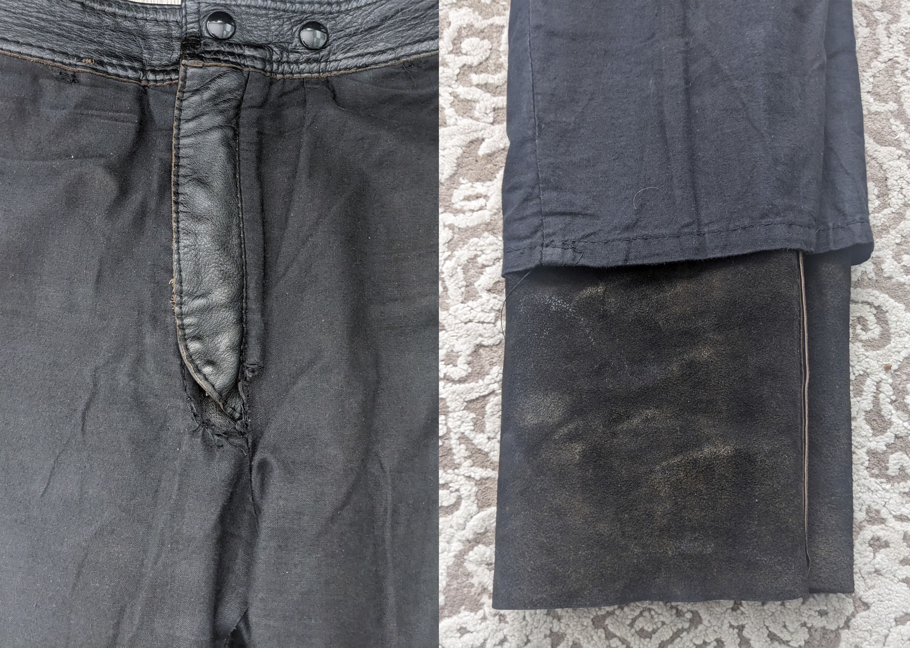 Lewis Leathers Vintage 80s Lewis Leathers Black Leather Motorcycle Pants Size US 32 / EU 48 - 15 Thumbnail
