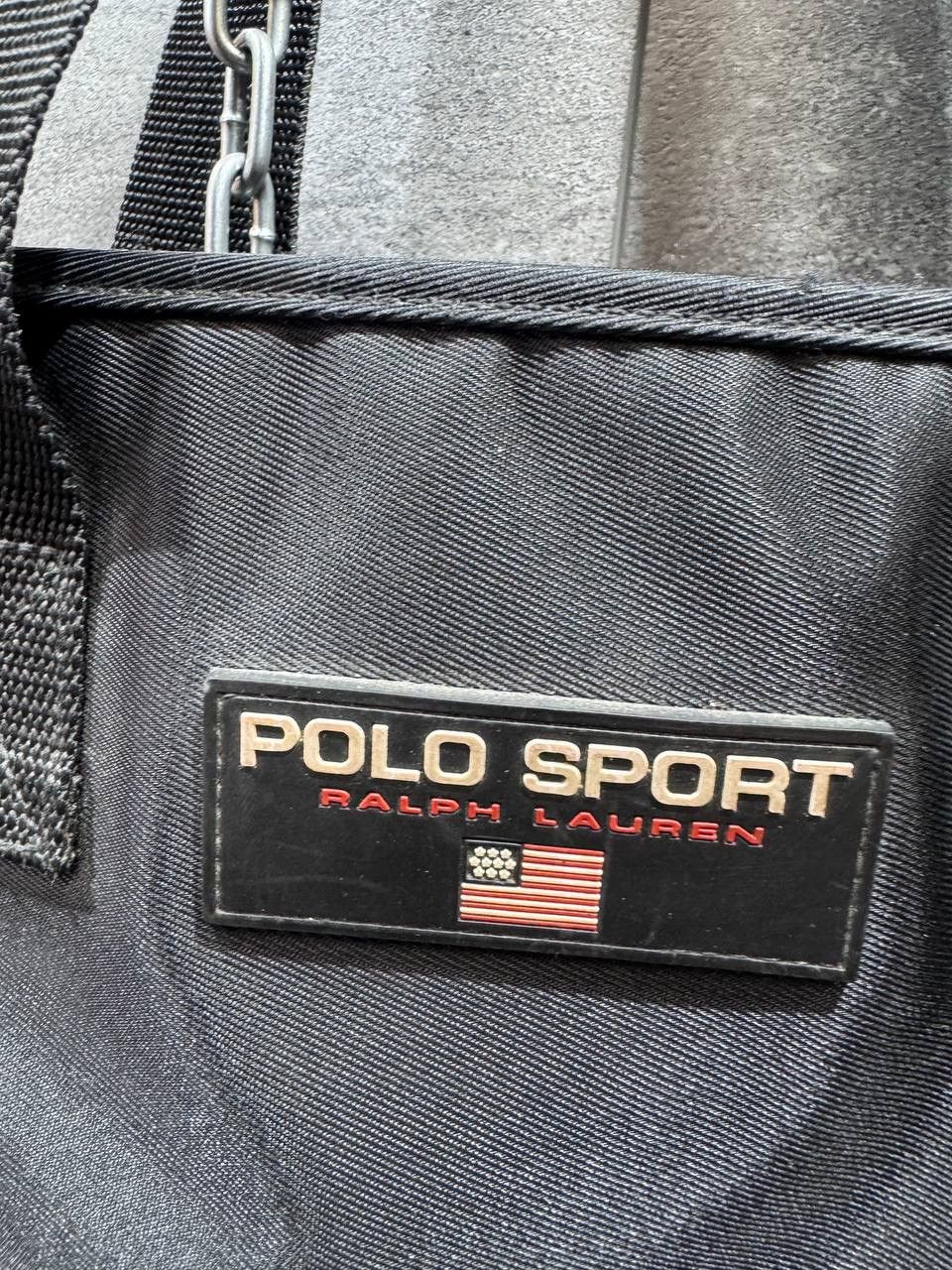 Polo Ralph Lauren Vintage Polo Sport Black Tote Bag 90s Handbag Size ONE SIZE - 6 Thumbnail
