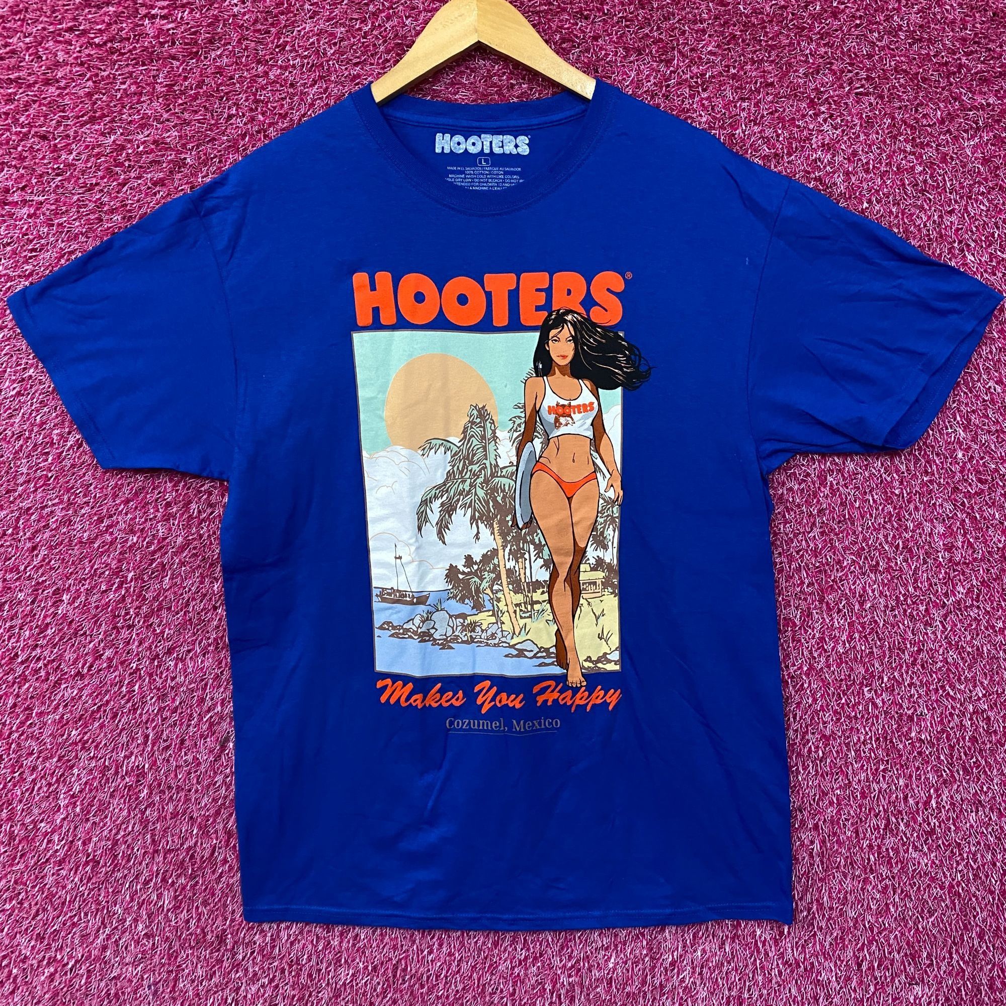 Other Hooters Makes You Happy Cozumel Mexico Beach Babe Sports Bar Size US L / EU 52-54 / 3 - 1 Thumbnail
