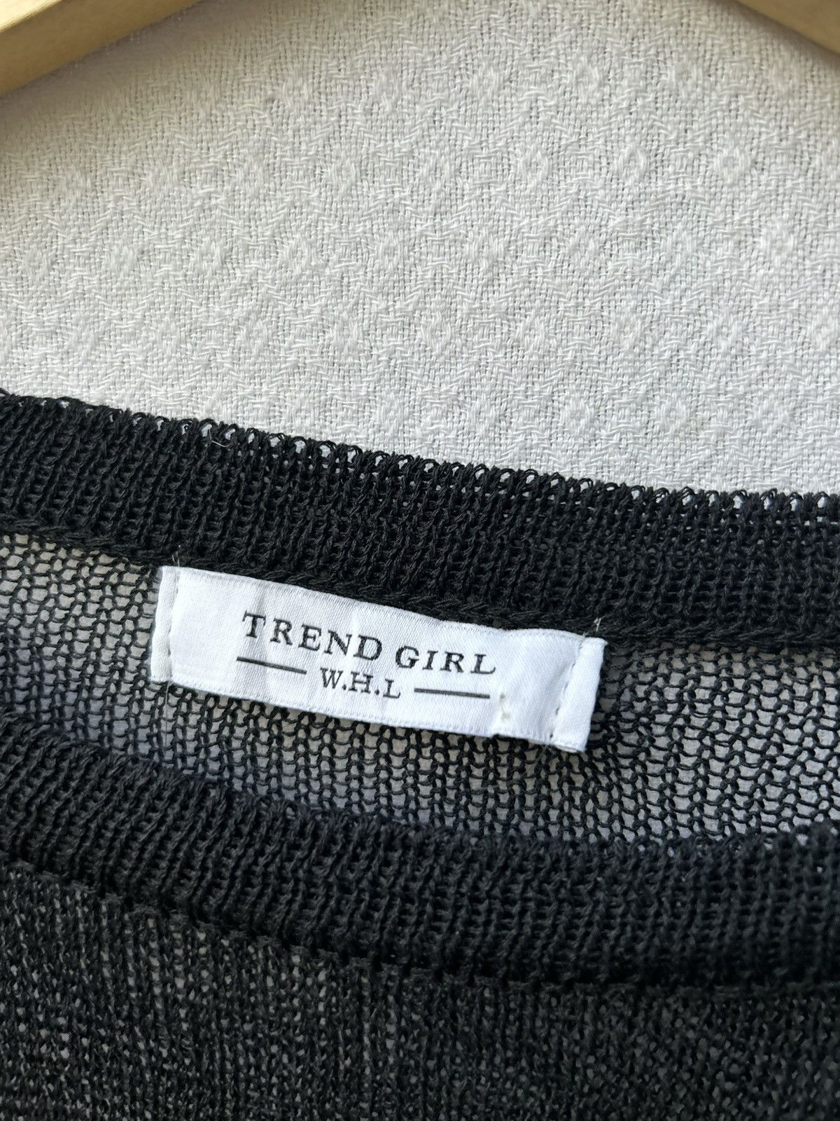 If Six Was Nine × Japanese Brand × Le Grande Bleu (L.G.B.) Trend Girl Japanese Open Fishnet Mesh Knitted Gothic Style Size US L / EU 52-54 / 3 - 6 Thumbnail