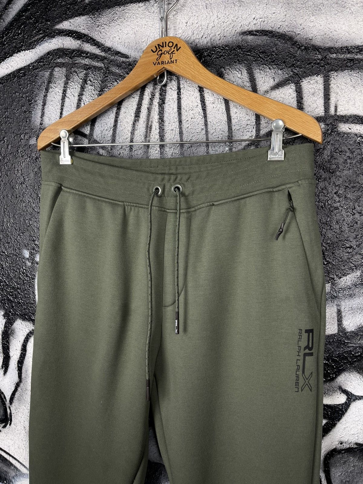 RLX Ralph Lauren RLX Ralph Lauren Olive Fleece Jogger Men’s Size M Size US 32 / EU 48 - 3 Thumbnail