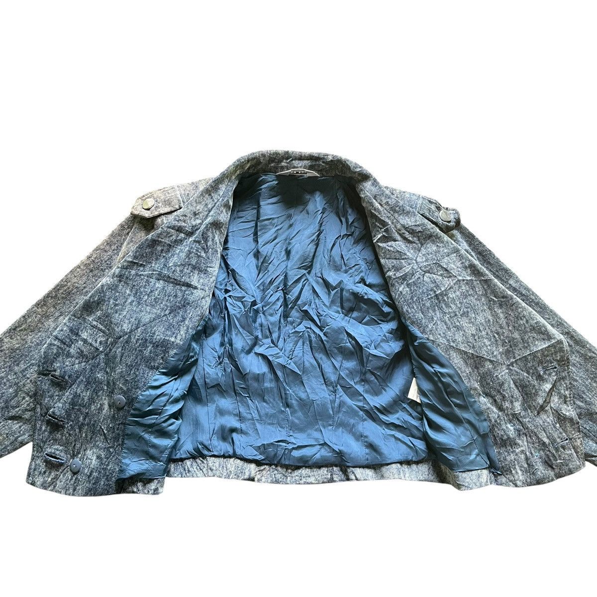 If Six Was Nine JAPANESE BRAND MUD BLUE WASH CROP TOP JACKET Size M / US 6-8 / IT 42-44 - 6 Thumbnail