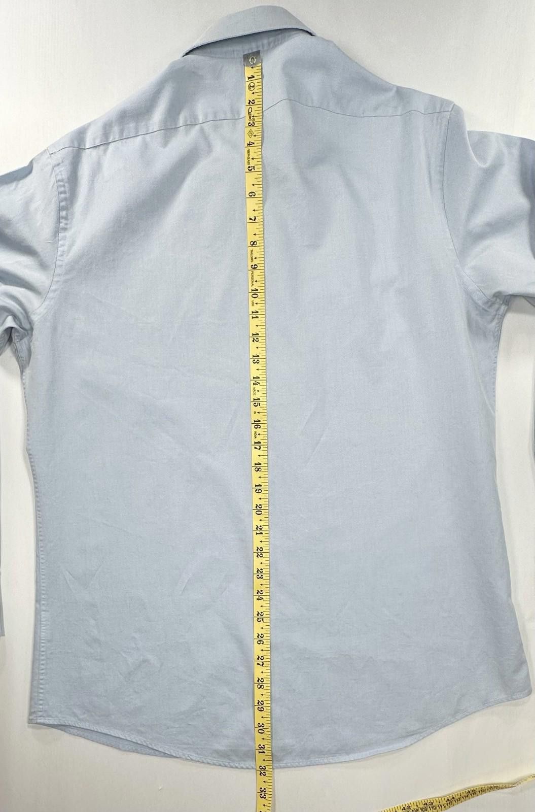 Bloomingdale's Bloomingdales Contemporary Button Up Blue Mens L 16.5-34/35 Size US L / EU 52-54 / 3 - 3 Thumbnail