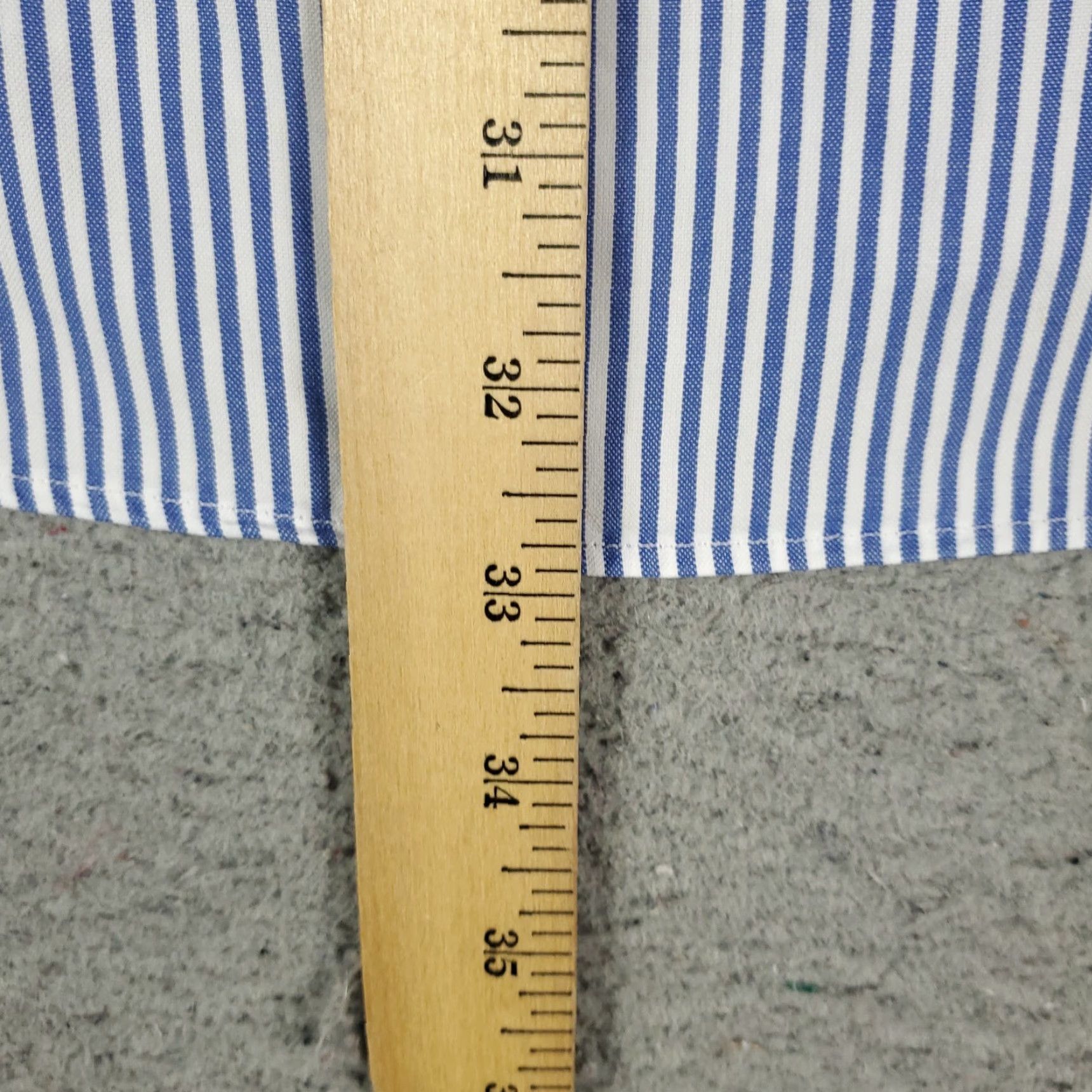 Ralph Lauren Ralph Lauren Shirt Mens 16.5 Blue Pony Striped Dress Button Up Long Sleeve Size 46R - 6 Thumbnail