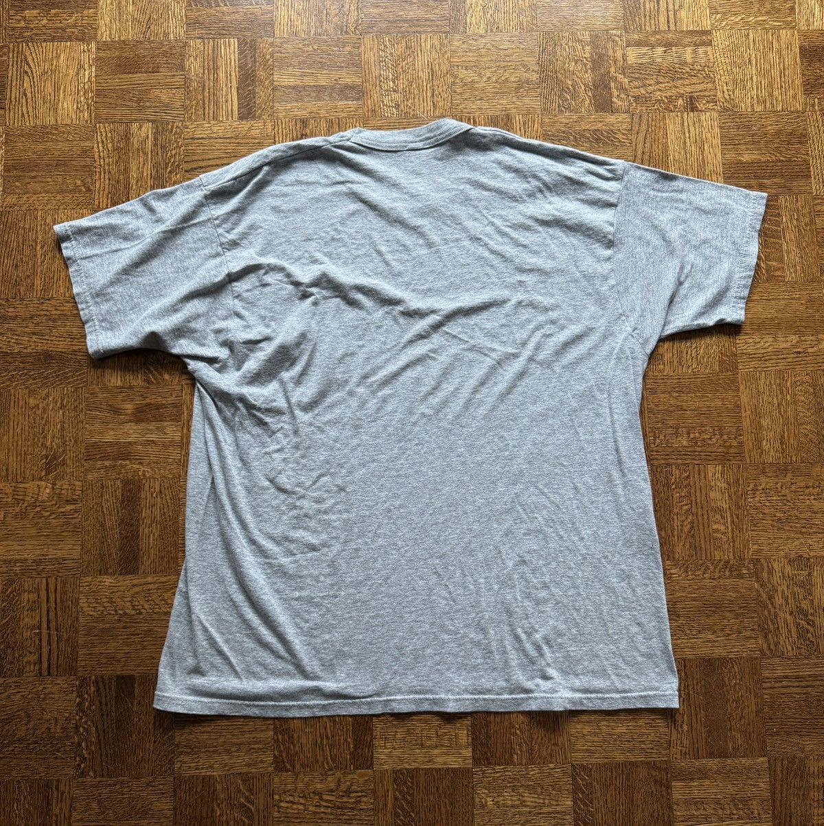 Vintage Vintage Fruit of the Loom Blank Gray Selvedge Pocket Tee Size US XXL / EU 58 / 5 - 6 Thumbnail