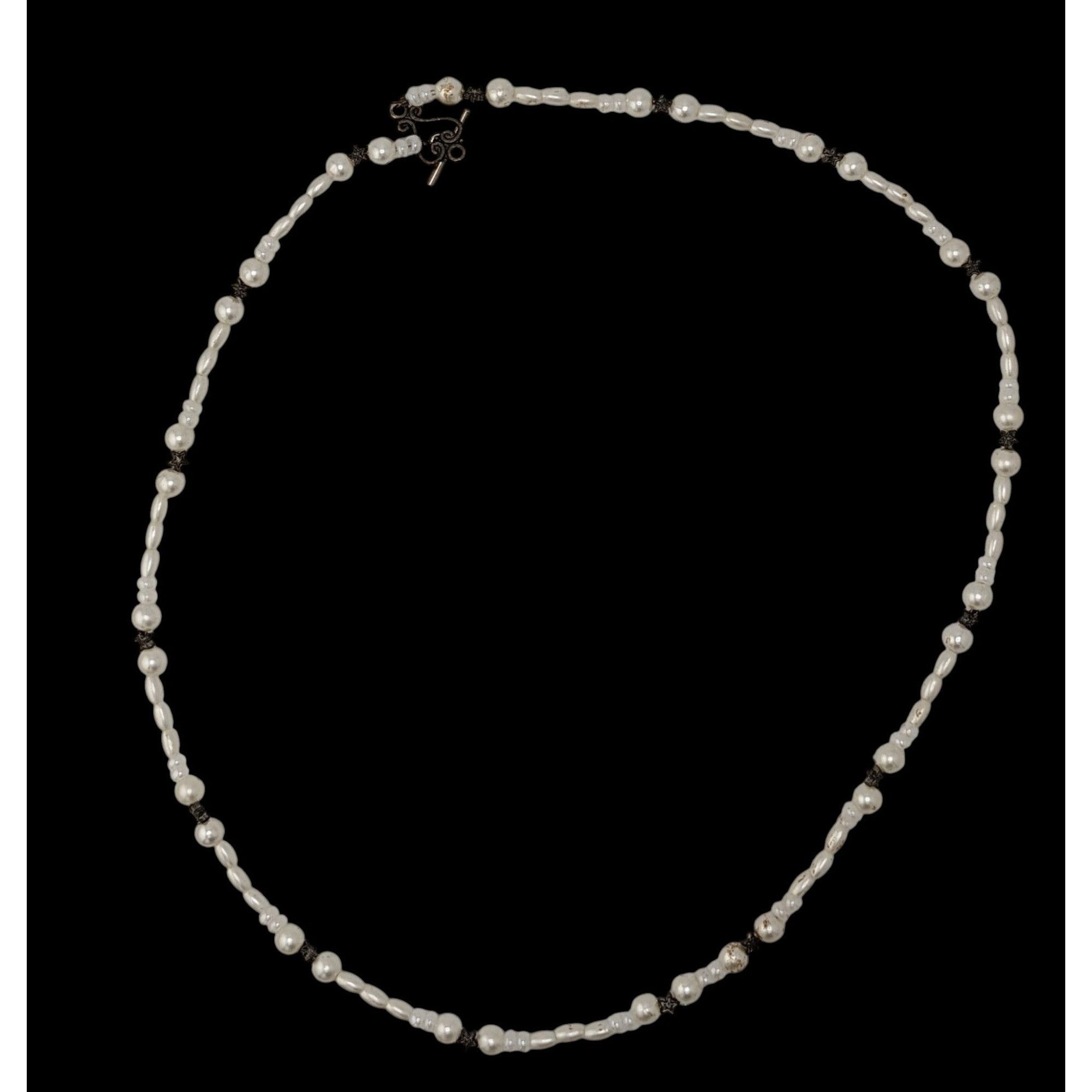 Other Handmade Whimsical Faux Pearl Necklace With Star Accents Size ONE SIZE - 2 Thumbnail
