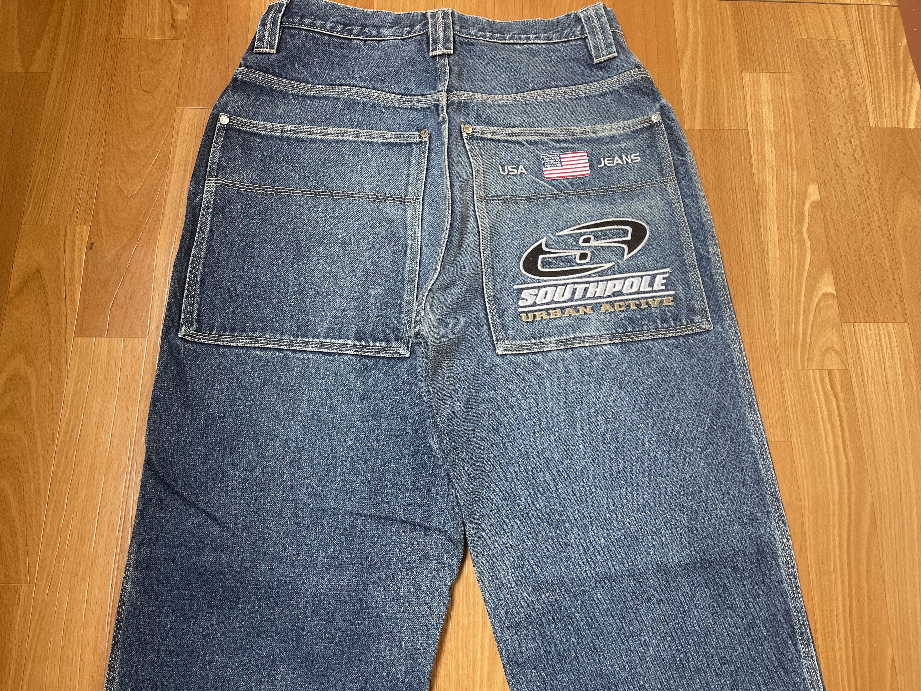 Southpole Southpole jeans, baggy vintage South Pole 90s hip hop Y2K 30 Size US 30 / EU 46 - 2 Thumbnail