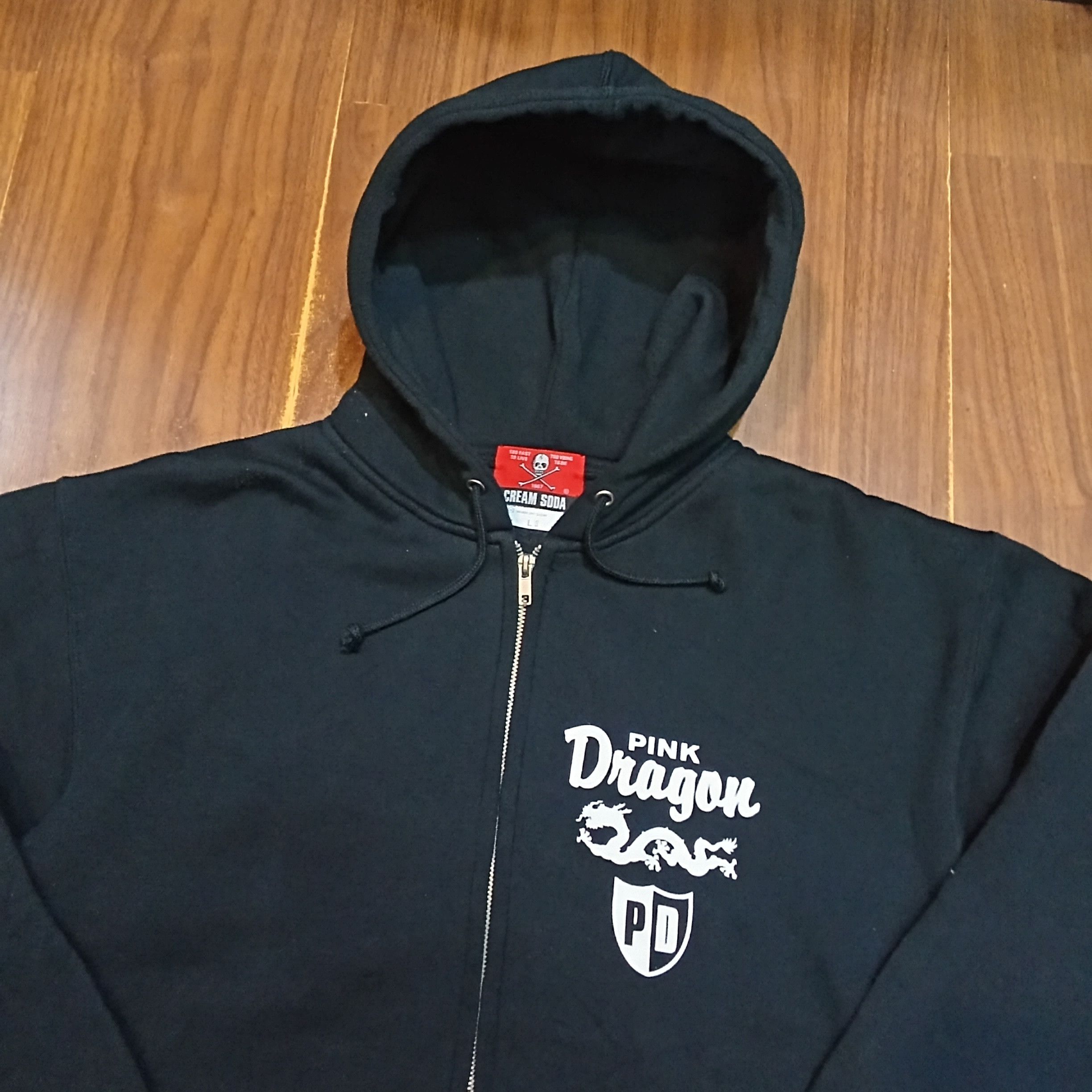 Japanese Brand Cream Soda - pink Dragon Hoodie Zipper Size US M / EU 48-50 / 2 - 5 Thumbnail