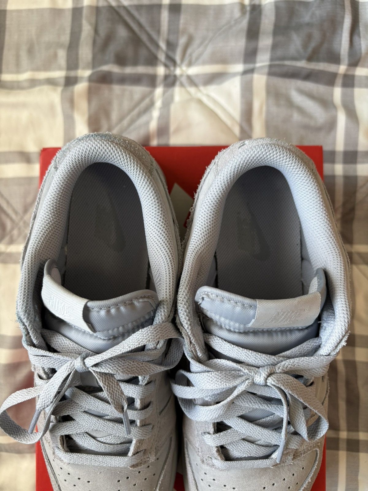 Nike Nike Dunk Low Grey Suede Size US 10 / EU 43 - 3 Thumbnail