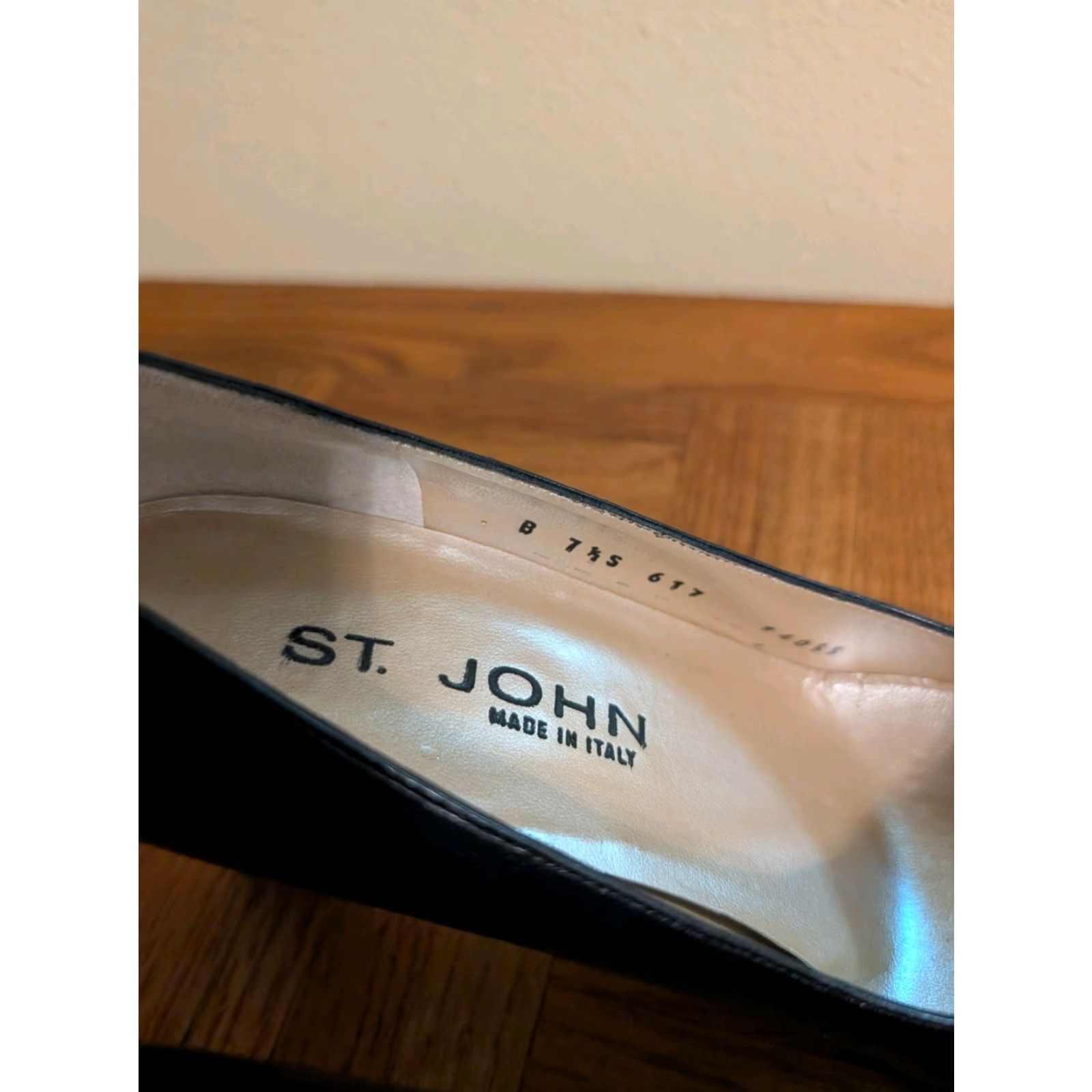 St. John St. John Leather Pump Black Tweed Accent Patent Leather Square Heel Sz 7.5 Vintage Yes Women Pump Size US 8 / IT 38 - 4 Thumbnail