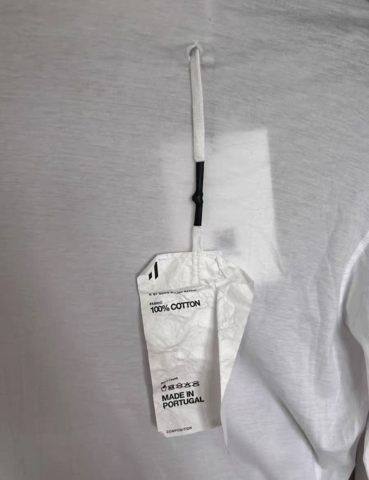 11 By Boris Bidjan Saberi 11ByBBS Cotton Letter-Embroidered LongSleeve Mockneck TShirt Size US M / EU 48-50 / 2 - 7 Thumbnail