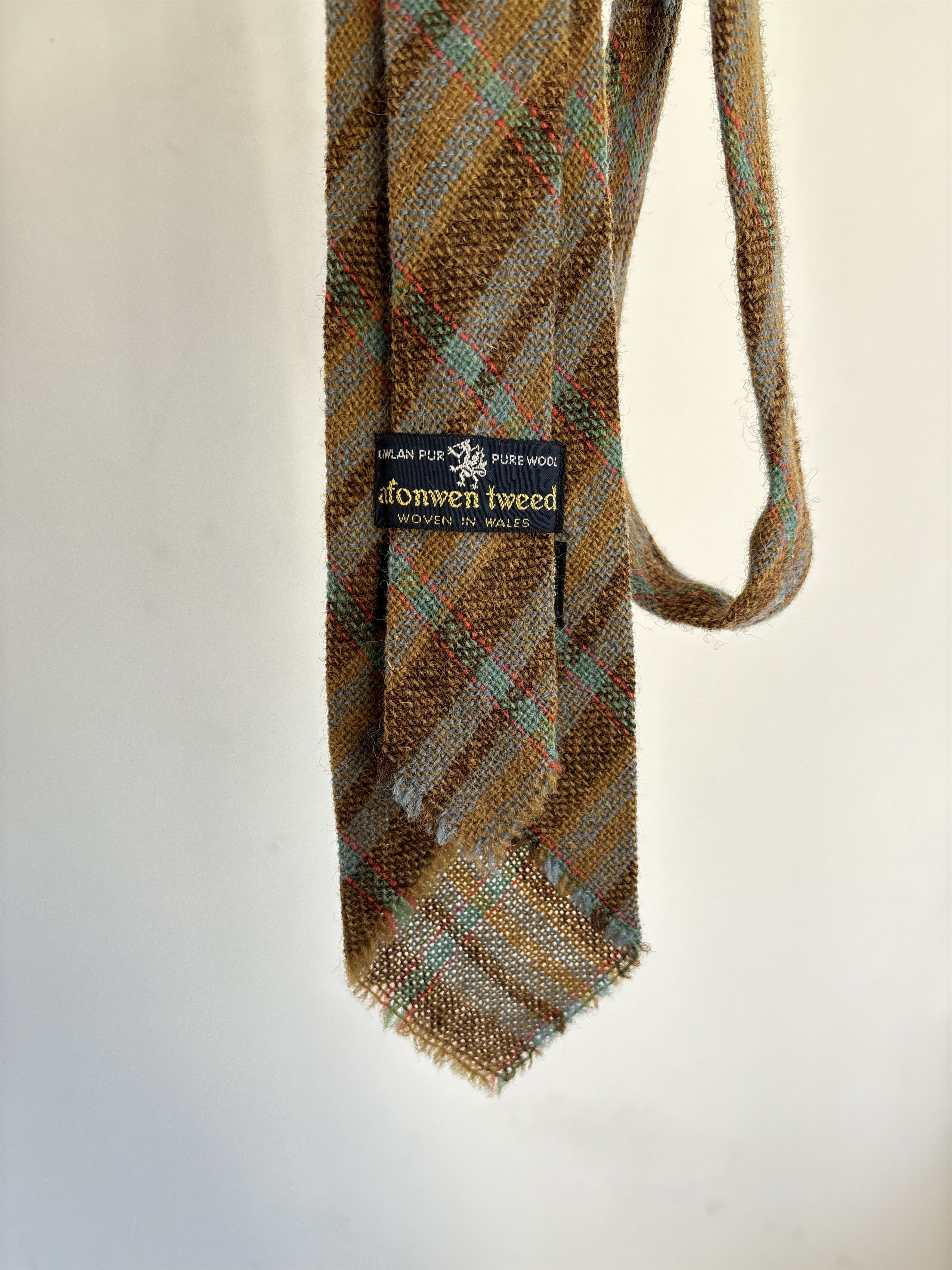 Ziggy Chen Vintage Afonwen Tweed Wooven in Wales Tie Size ONE SIZE - 4 Thumbnail