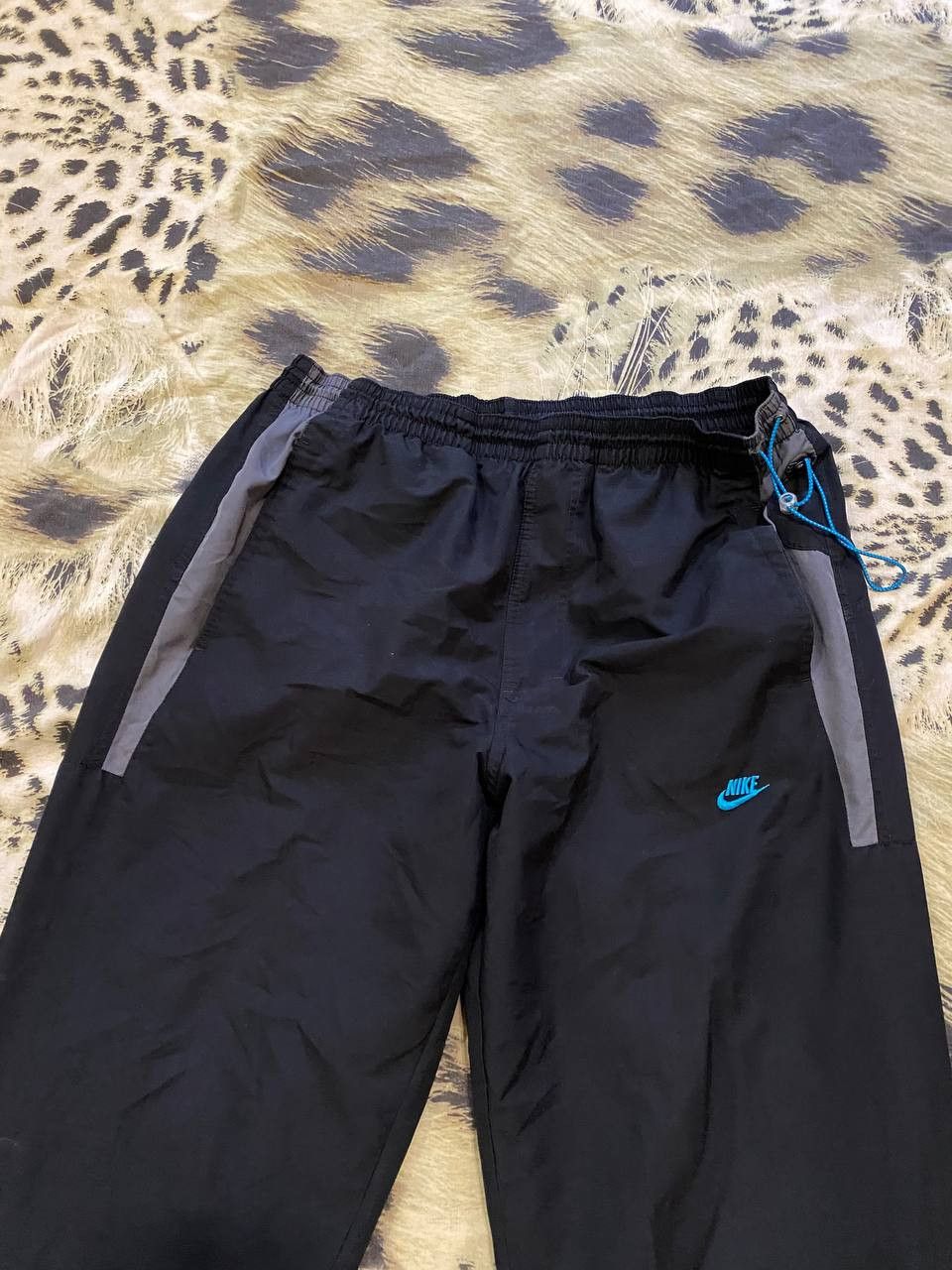 Nike Y2K black Vintage logo Streetwear Nike Casual Pants Size US 34 / EU 50 - 4 Thumbnail