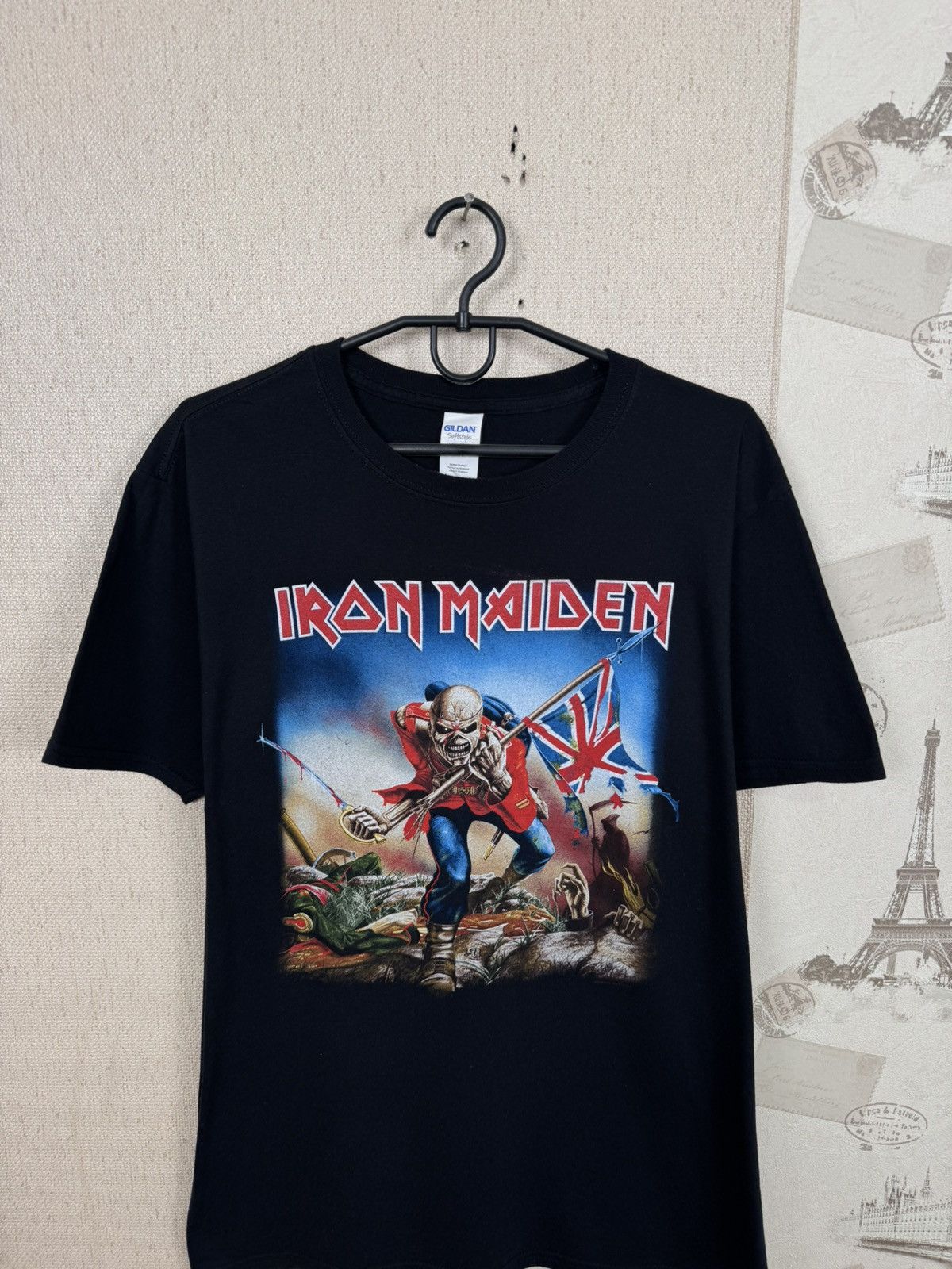 Other Vintage Iron Maiden T shirt The Trooper Metal Rock Band Sz L Size US L / EU 52-54 / 3 - 7 Thumbnail
