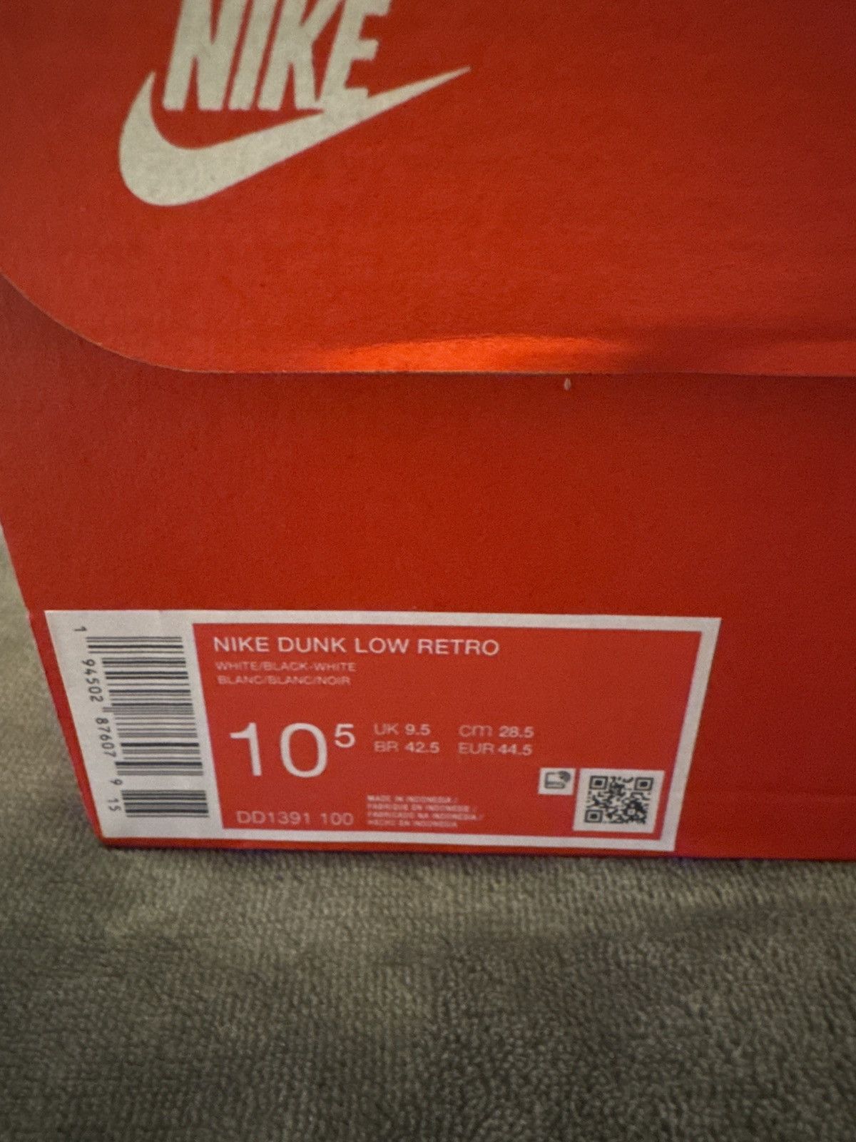 Nike Nike Dunk Low Retro “Pandas” Size US 10.5 / EU 43-44 - 5 Thumbnail