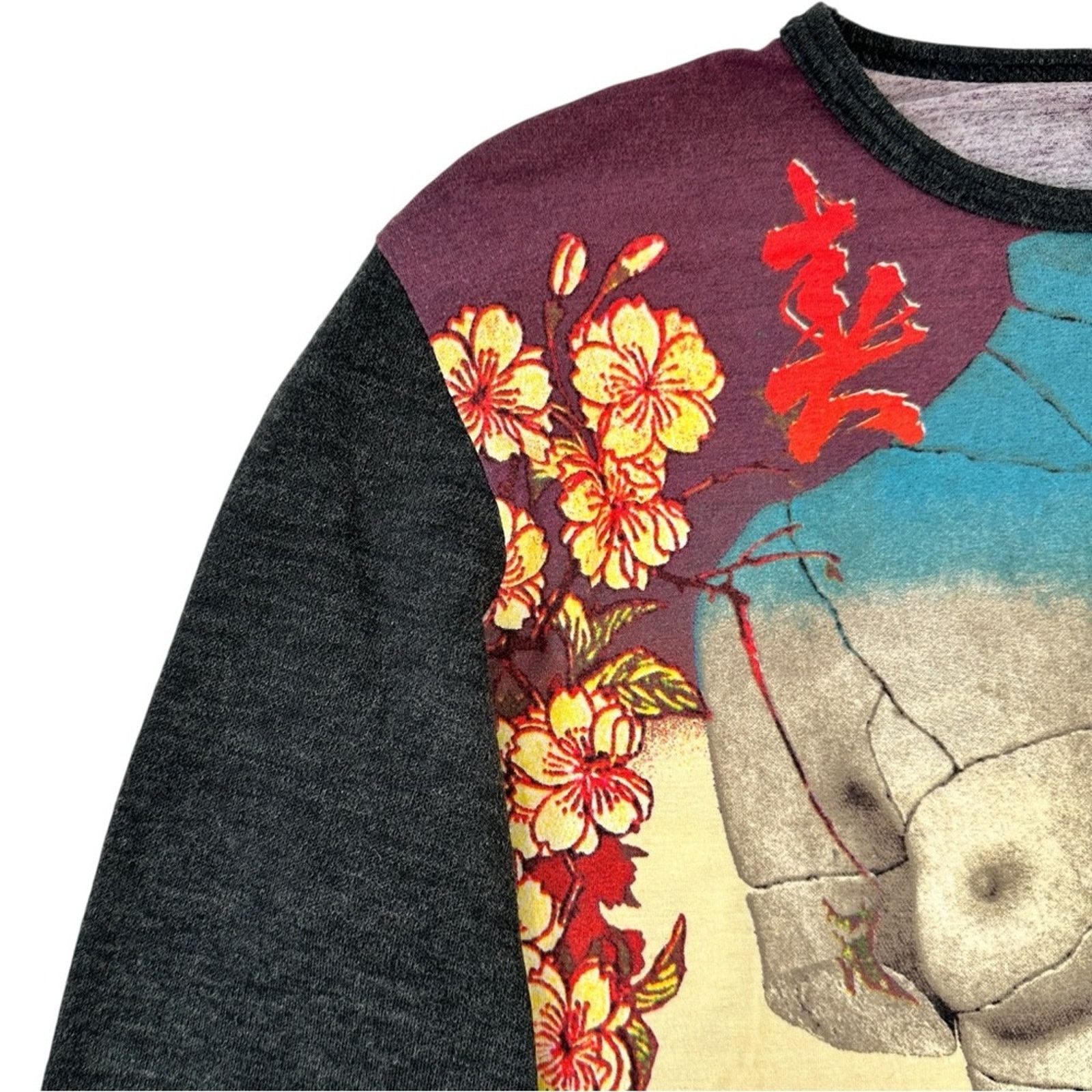 Jean Paul Gaultier Y2K Vintage Broken Venus Statue Bust Contrast L/S Top Size L / US 10 / IT 46 - 5 Thumbnail
