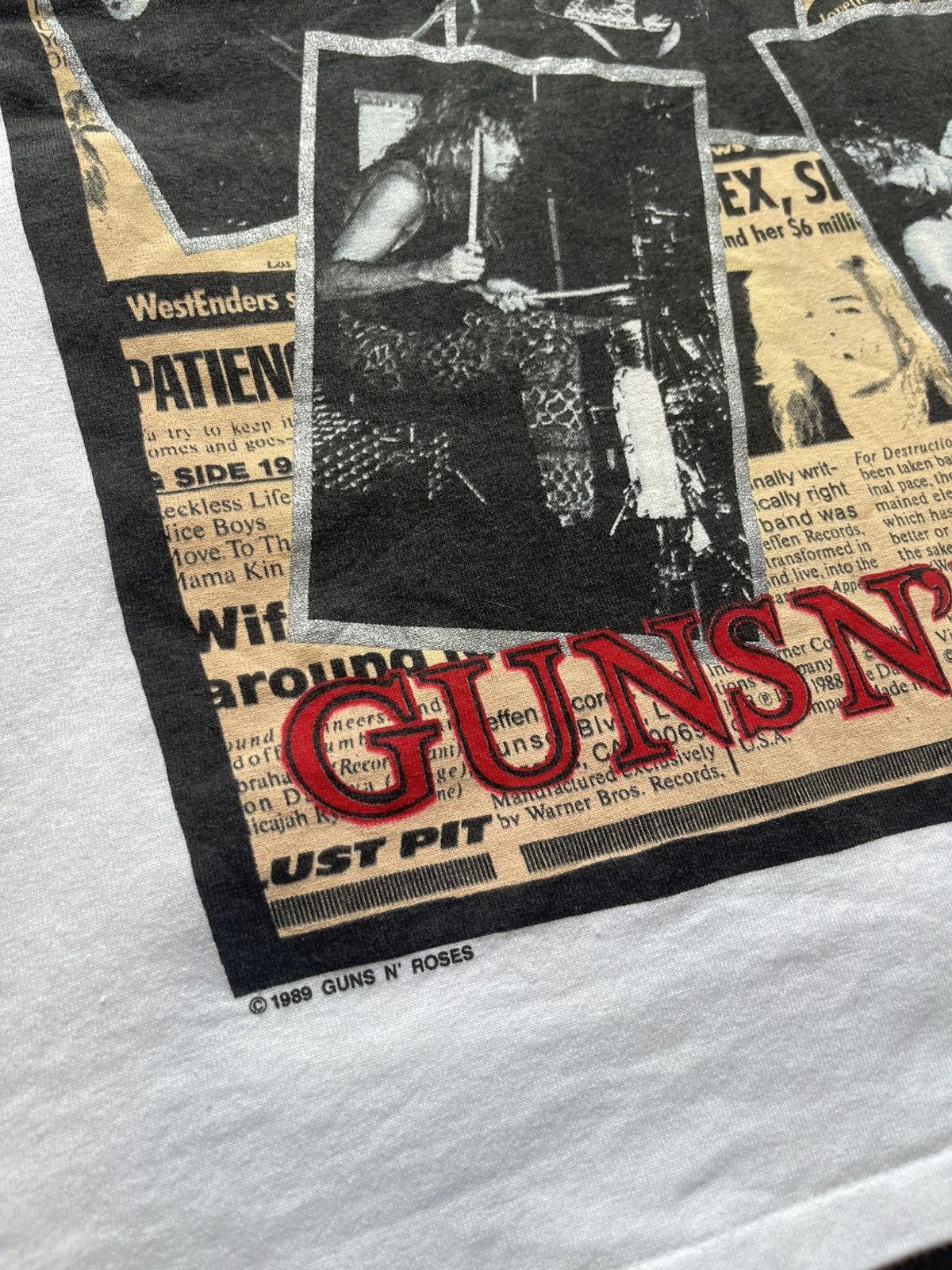 Band Tees Vintage Gun N Rose 1989 Youth 12 Size US XS / EU 42 / 0 - 7 Thumbnail