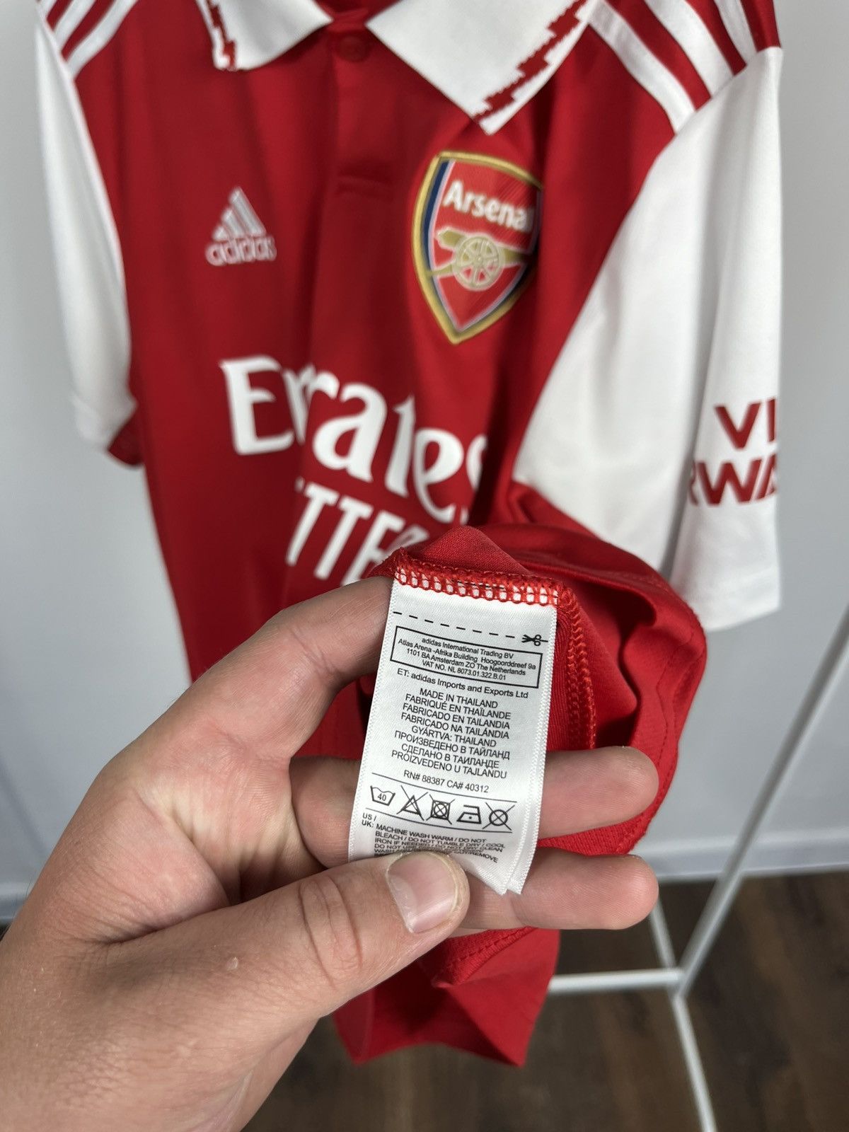 Adidas Arsenal Home Jersey 2022/23 Adidas Aeroready Football Shirt Size US M / EU 48-50 / 2 - 8 Thumbnail