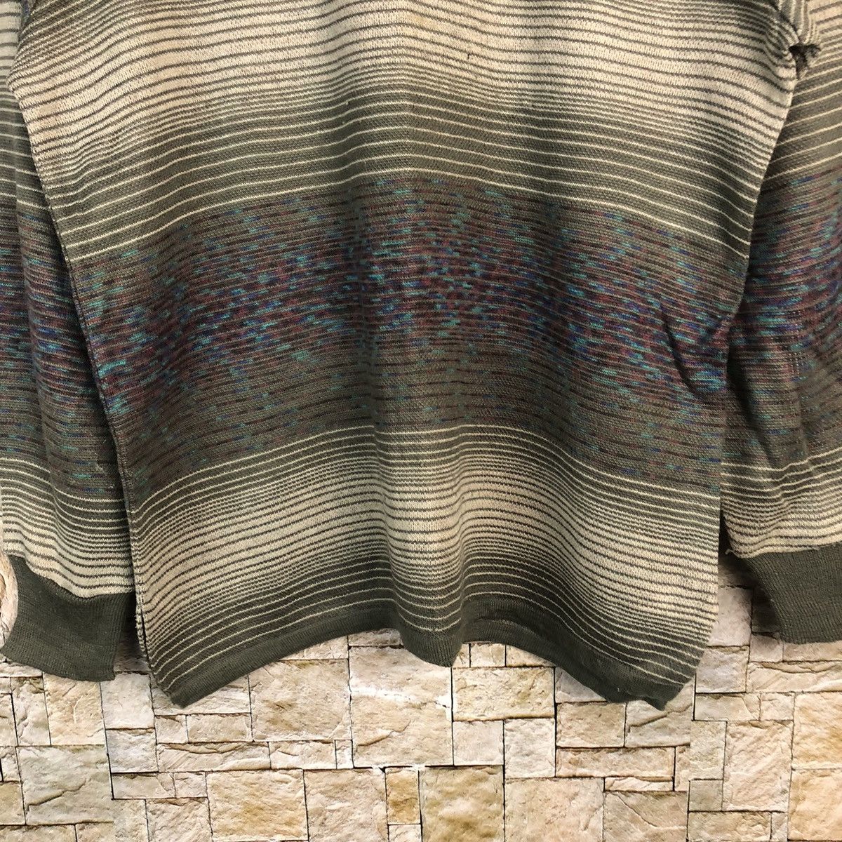 Homespun Knitwear × Japanese Brand Pursuit De Ideal Green Knitwear #A897 Size M / US 6-8 / IT 42-44 - 6 Thumbnail