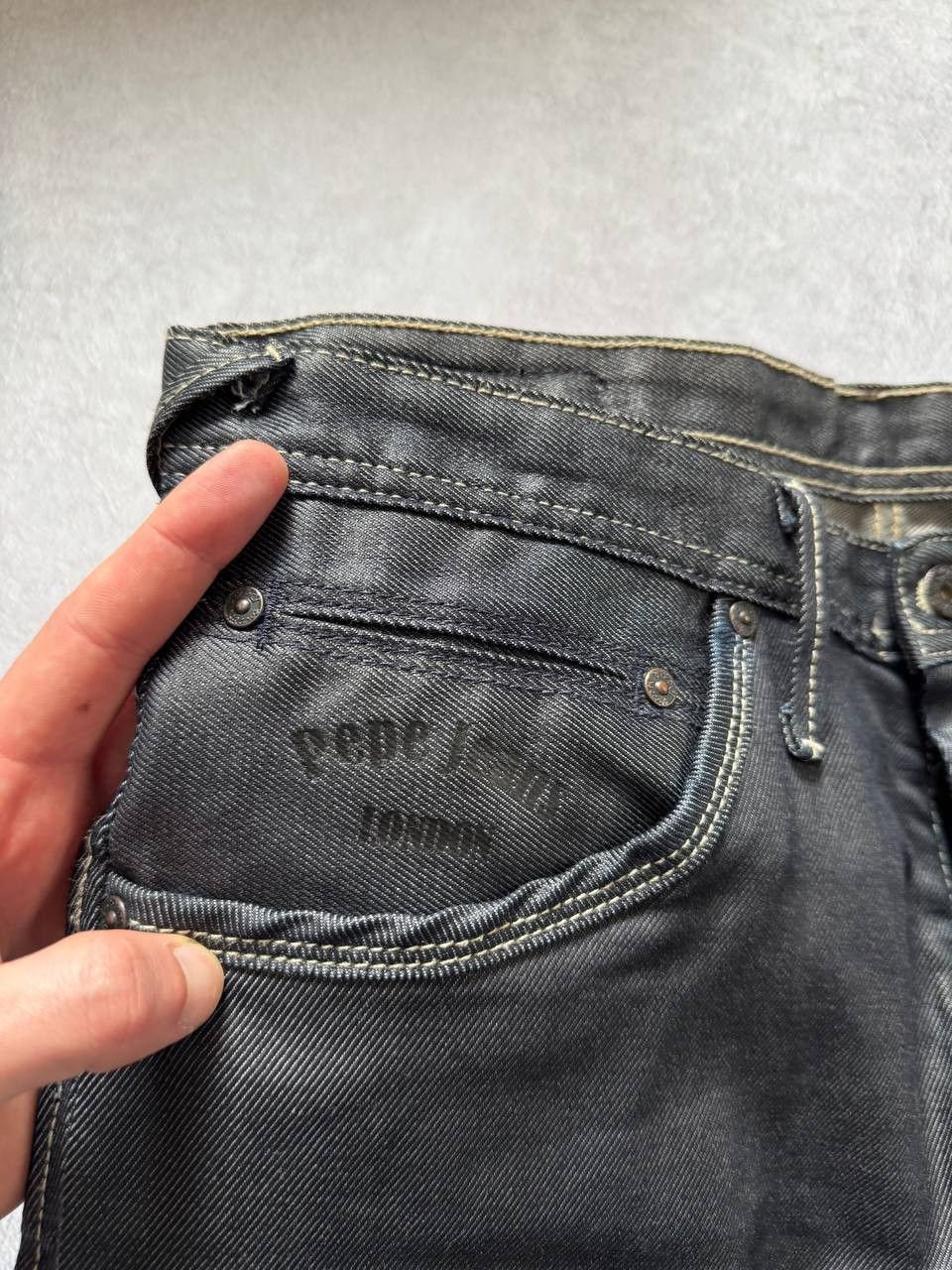 Pepe Jeans Pepe Jeans Waxed Denim Pants Size US 33 - 7 Thumbnail