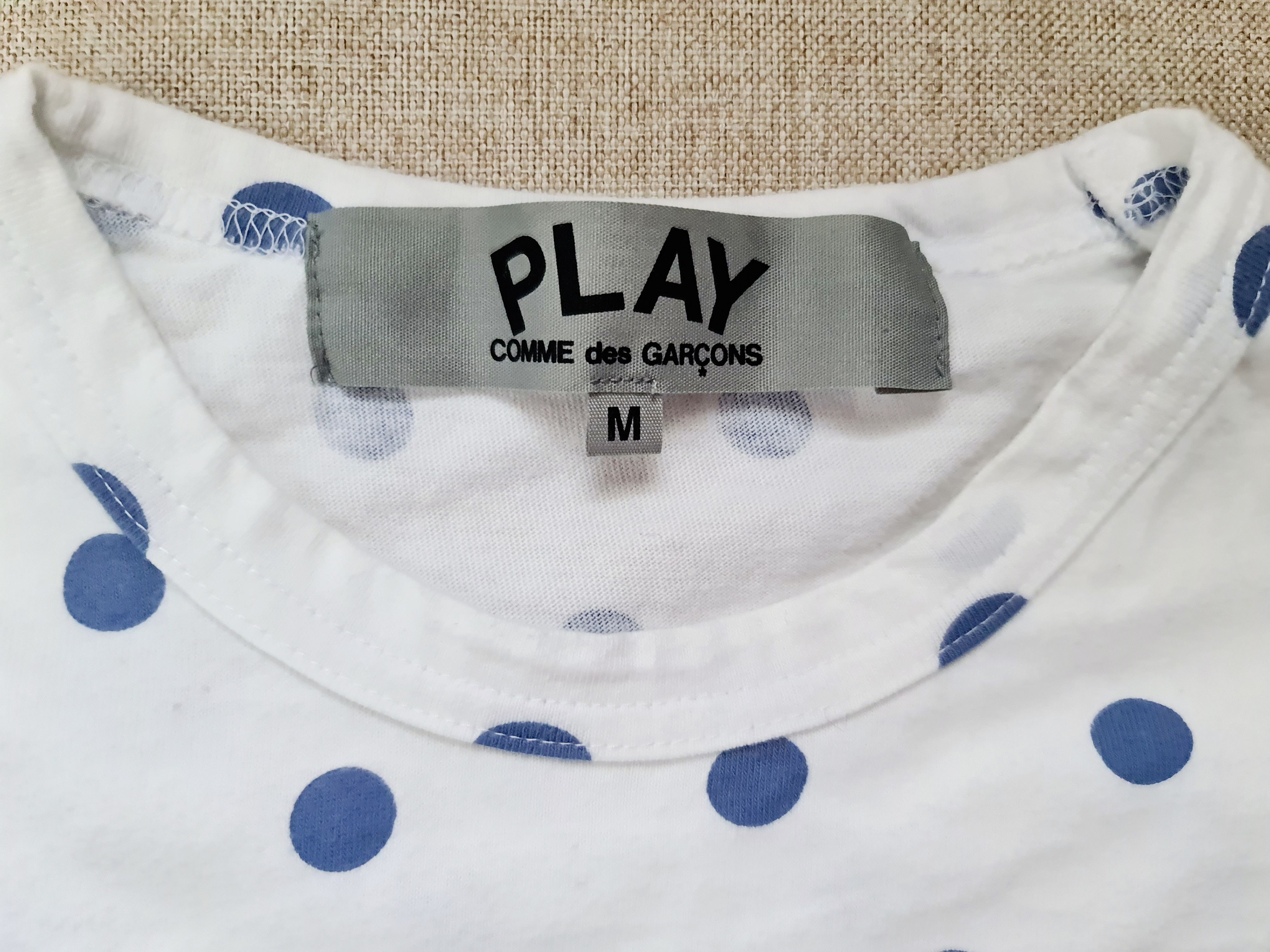 CDG by Comme des Garcons × Comme des Garcons × Comme des Garcons PLAY Comme Des Garçons ❤ Play Heard Polka Dots Long Sleeve Size M / US 6-8 / IT 42-44 - 5 Thumbnail