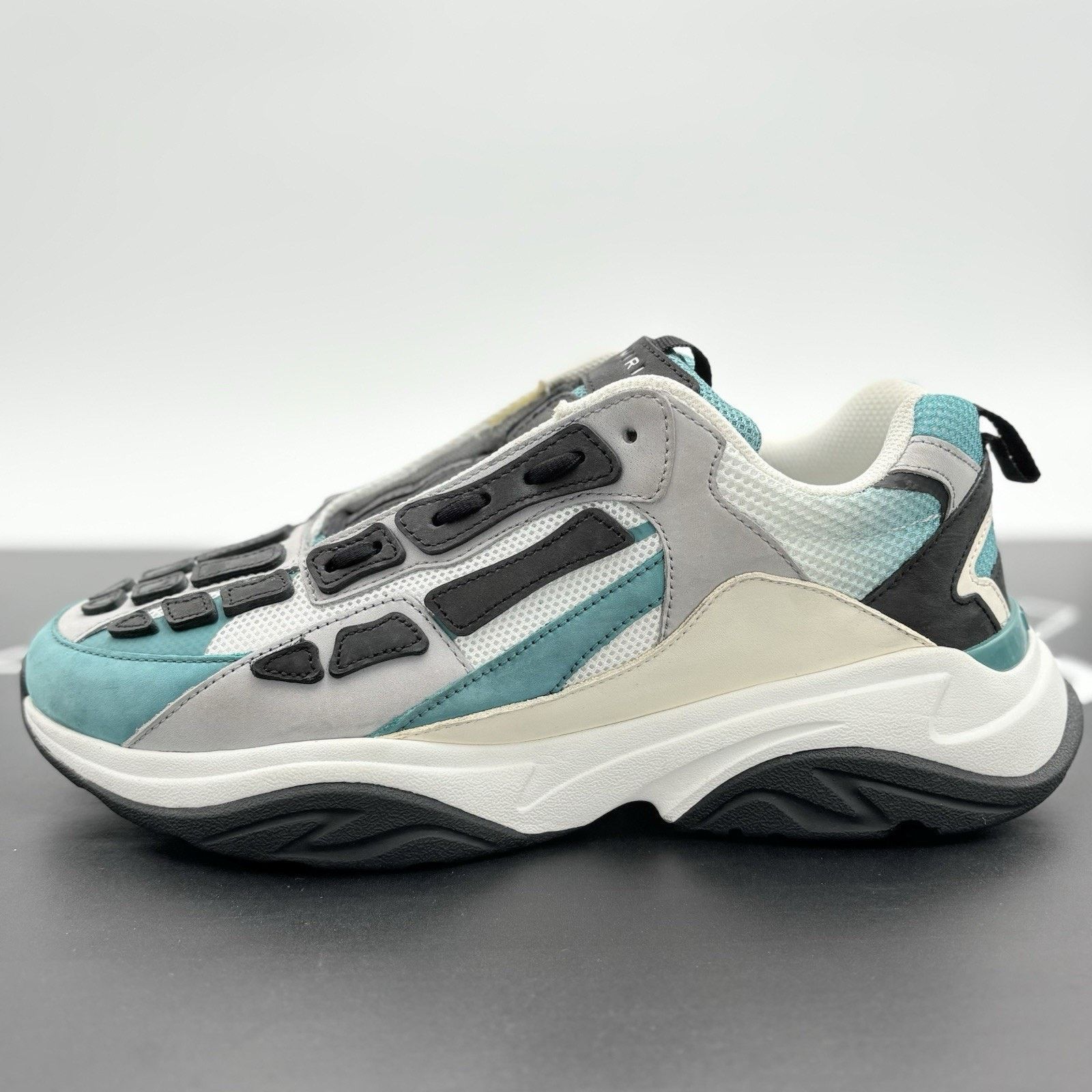 Amiri Amiri Bone Runner ' White Black Blue Grass ' | SUPER CLEAN! Size US 11 / EU 44 - 8 Thumbnail