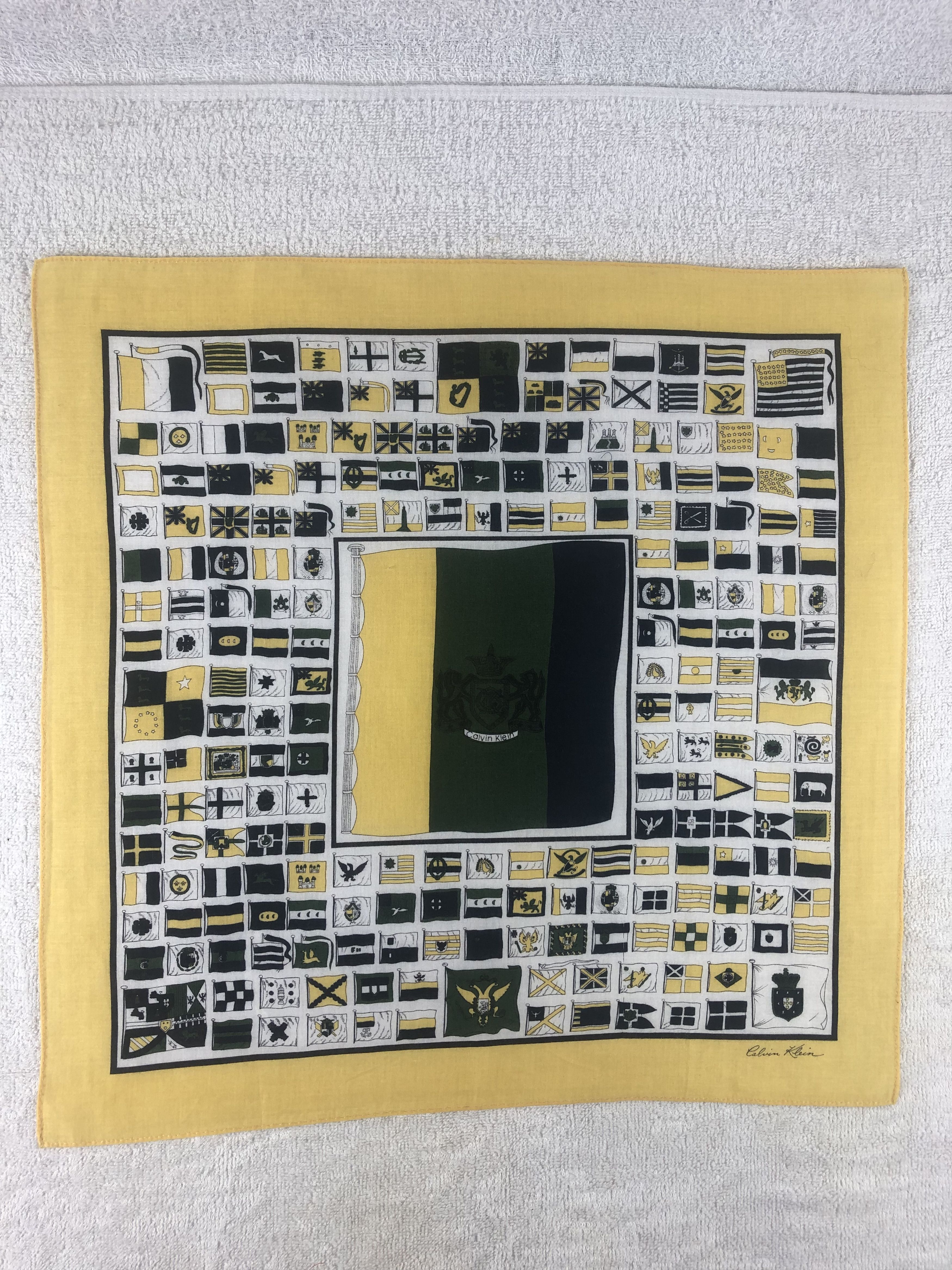 Calvin Klein × Vintage Calvin Klein Handkerchief / Bandana / Neckerchief Size ONE SIZE - 3 Thumbnail