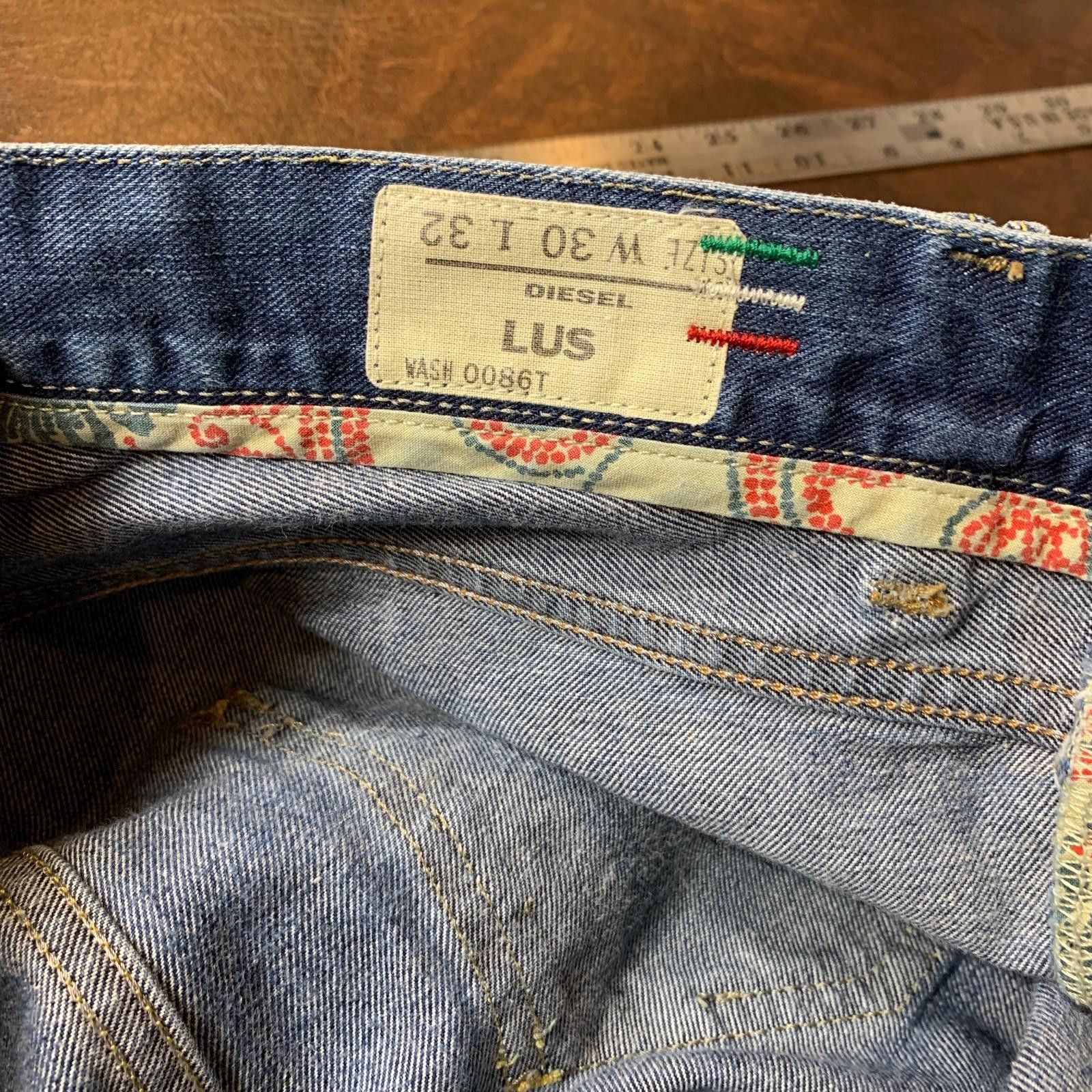 Diesel MENS Diesel Lus Jeans Blue Denim Jean W 30 L 32 (336) Size US 32 / EU 48 - 8 Thumbnail